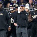 Baltimore Ravens head coach John Harbaugh