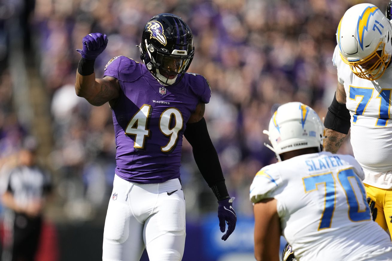 Los Angeles Chargers v Baltimore Ravens