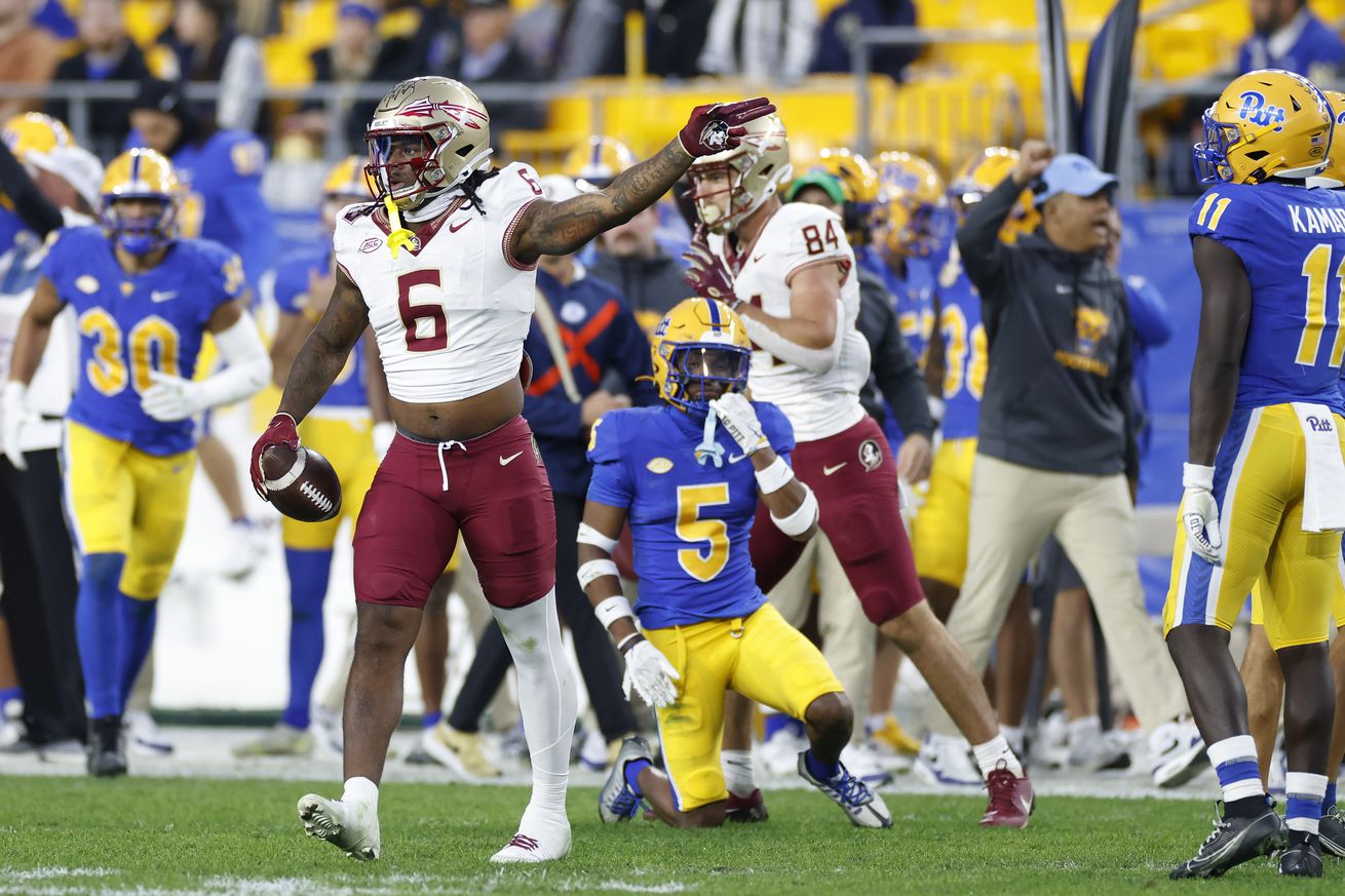COLLEGE FOOTBALL: NOV 04 Florida State at Pitt