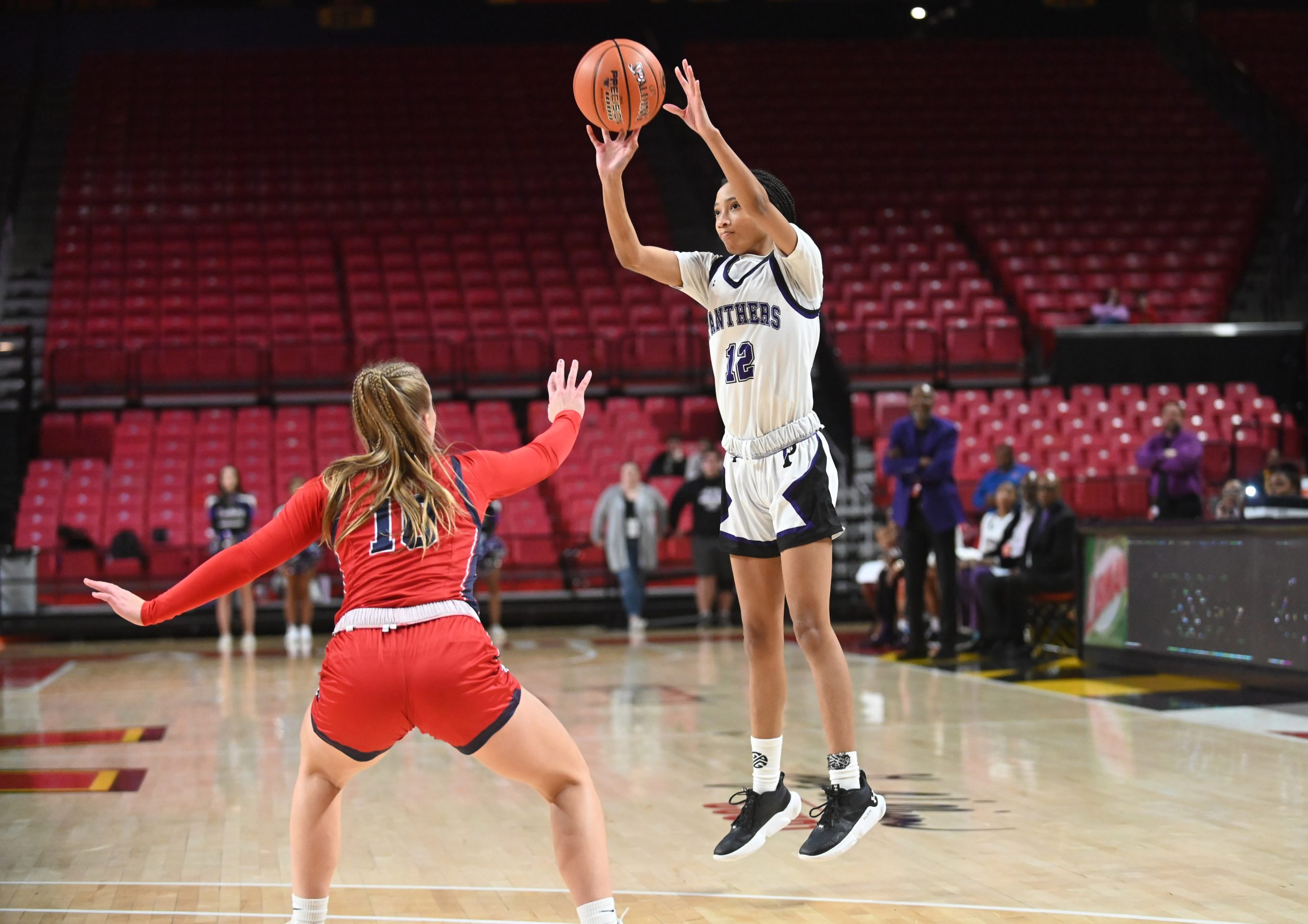Pikesville's Bree Taylor attempts a jump shot against Southern-Garrett in...