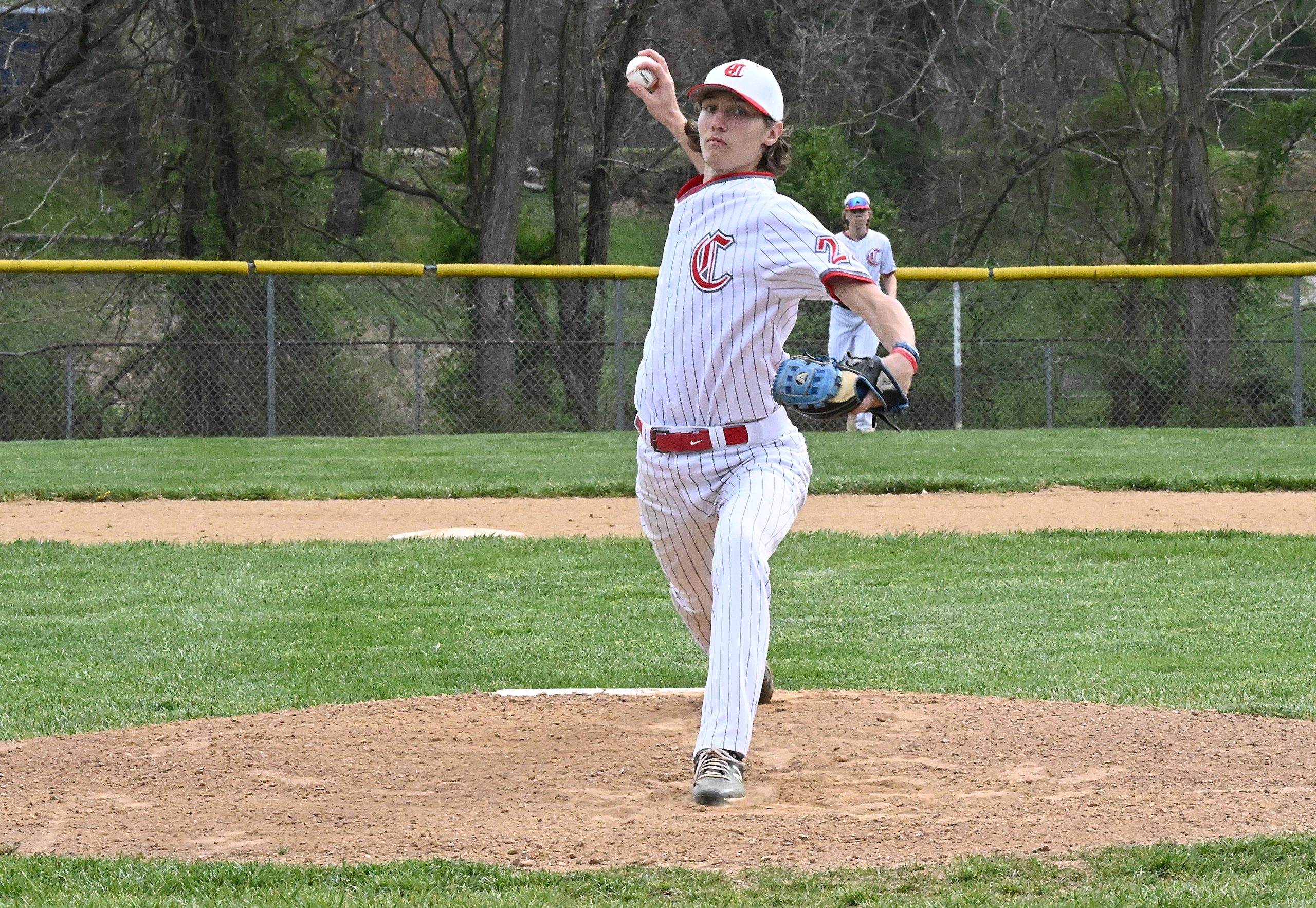 Centennial starting pitcher #21, Zach Harris. Centennial vs River Hill...