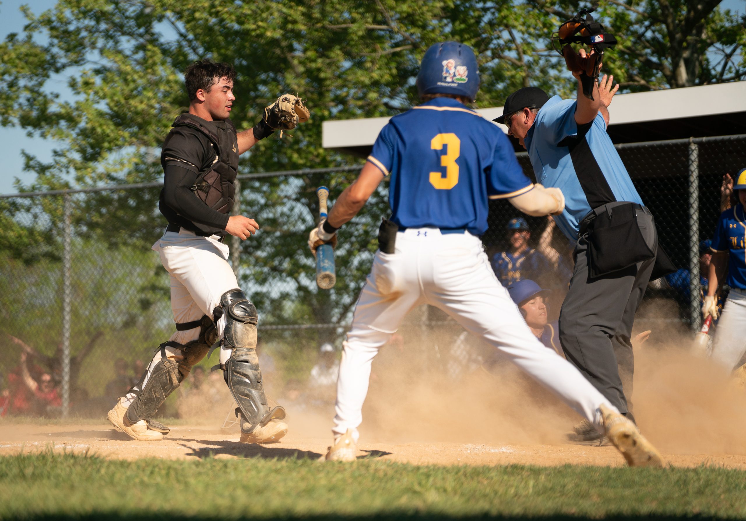 May 1, 2024 The throw home to Century Catcher #2,...