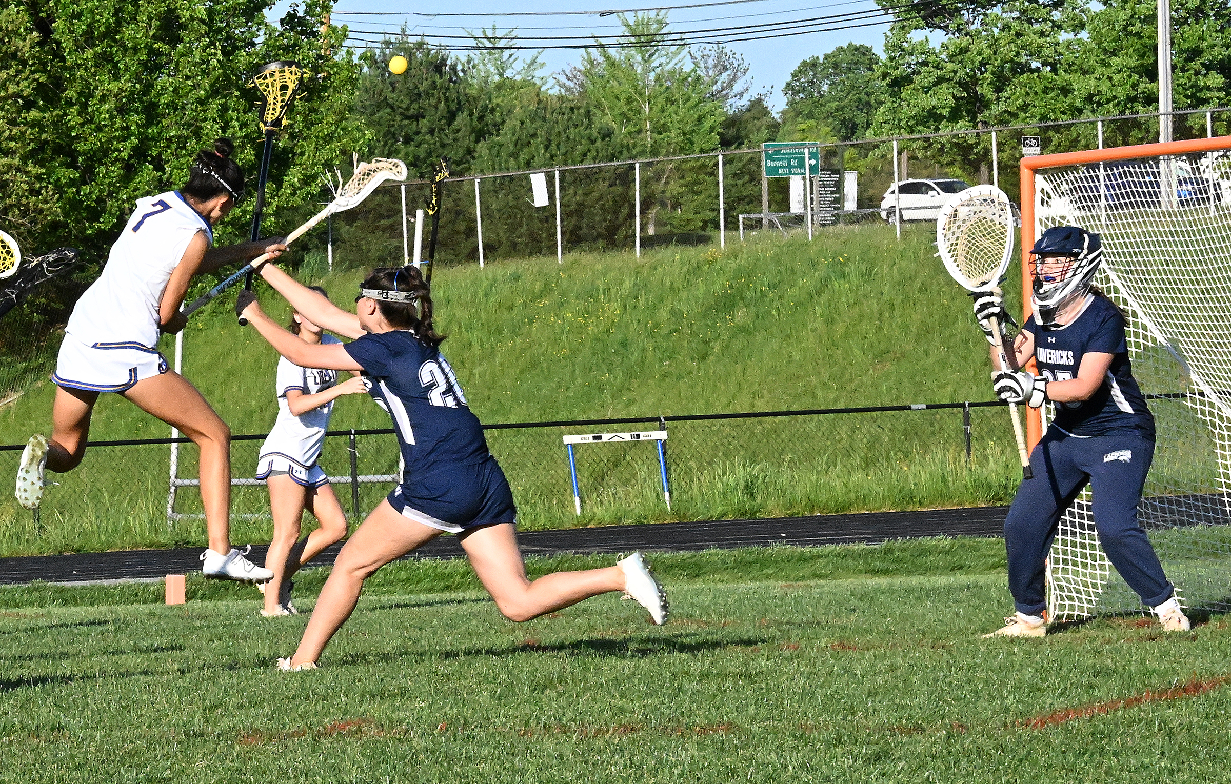 Liberty #7, Annika Wray takes a shoyt on goal in...