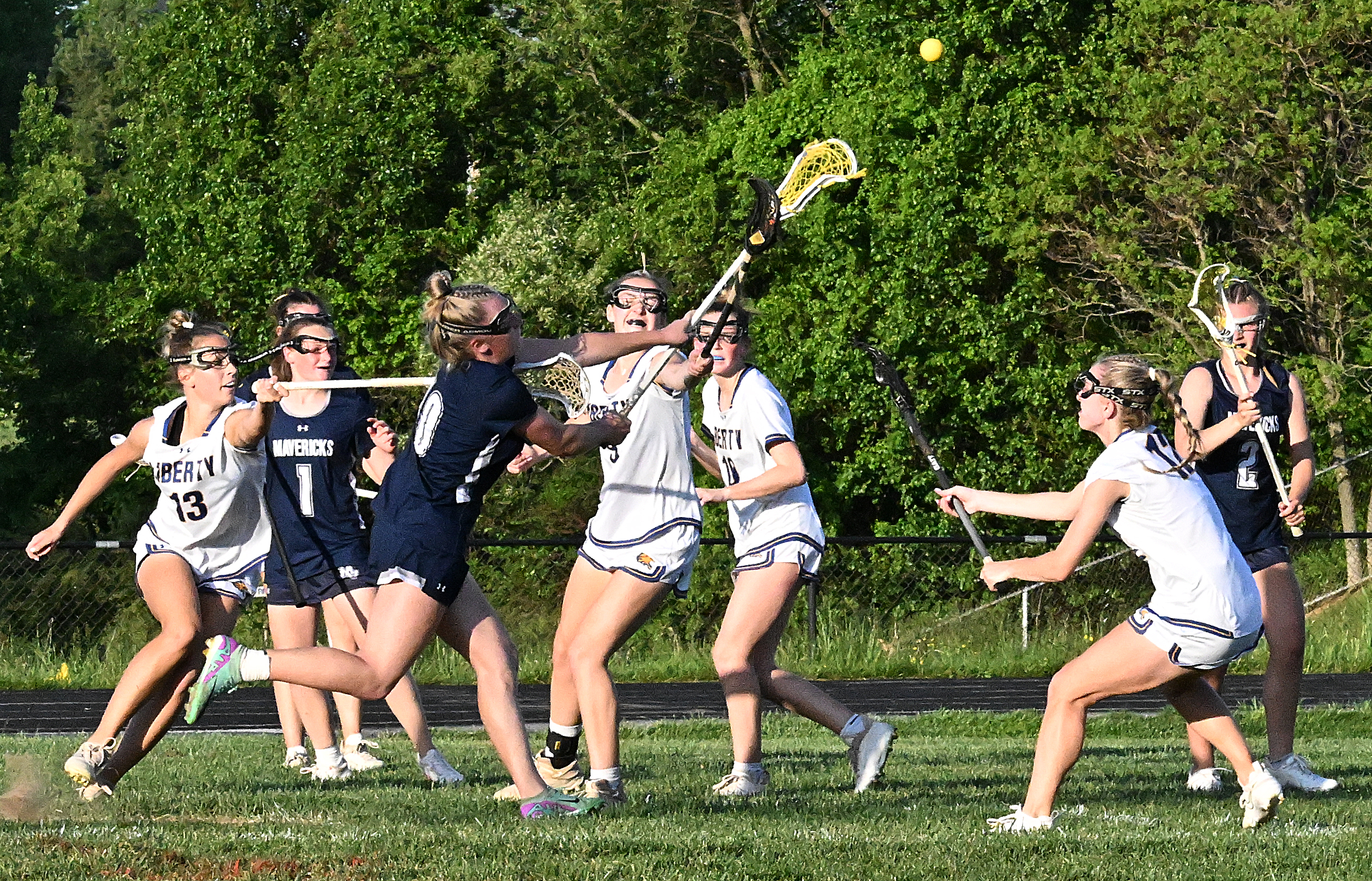 Manchester Valley #10, Emma Penczek shot on goal for a...