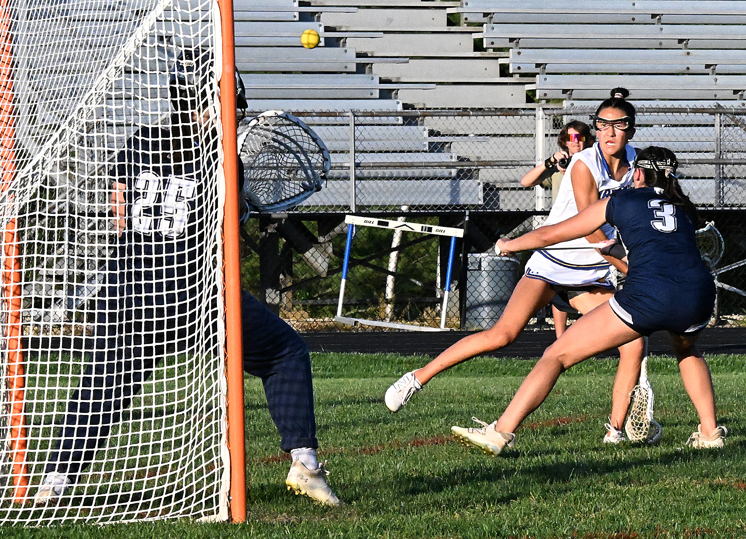 Liberty #7, Annika Wray, takes a shot on goal at...