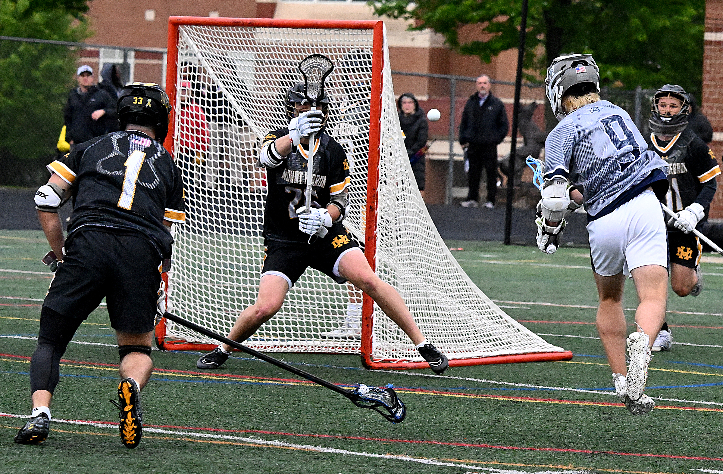 Martriotts Ridge #9, Christian Luke takes a shot on goal,...