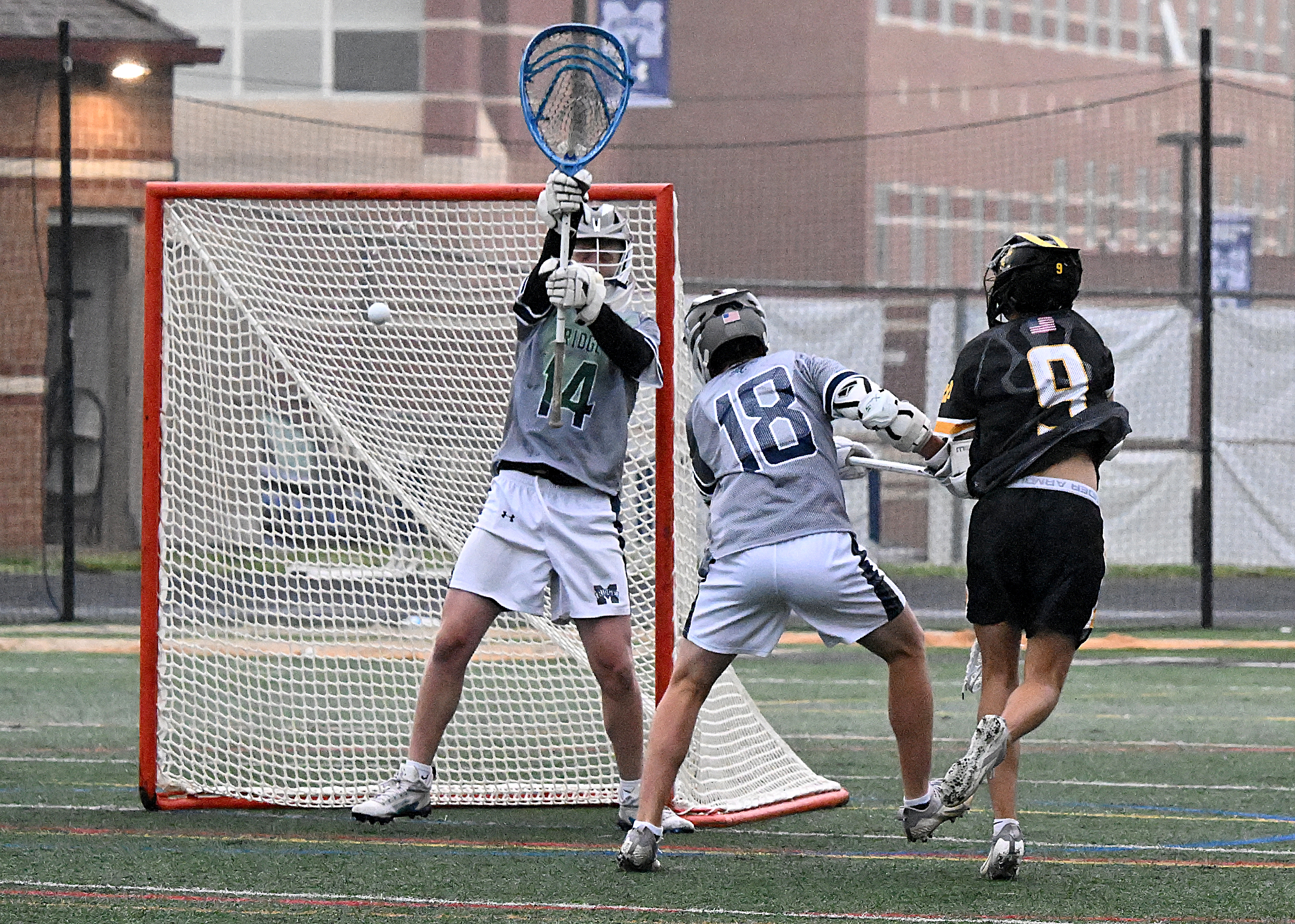 Mt. Hebron #9, Tyler Tangires scores in ythe 2nd half....
