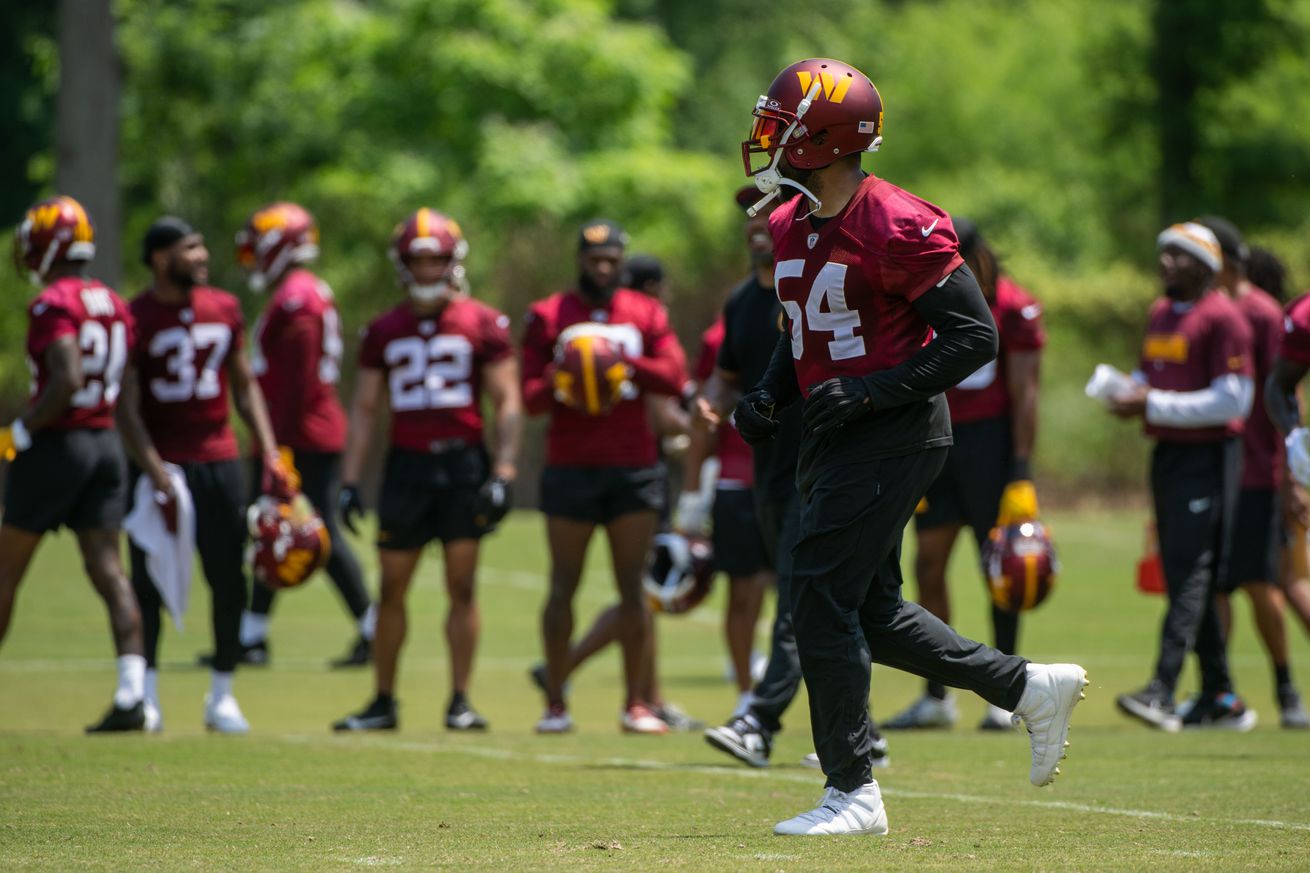 ASHBURN, VA - MAY 22: Washington Commanders linebacker Bobby Wa