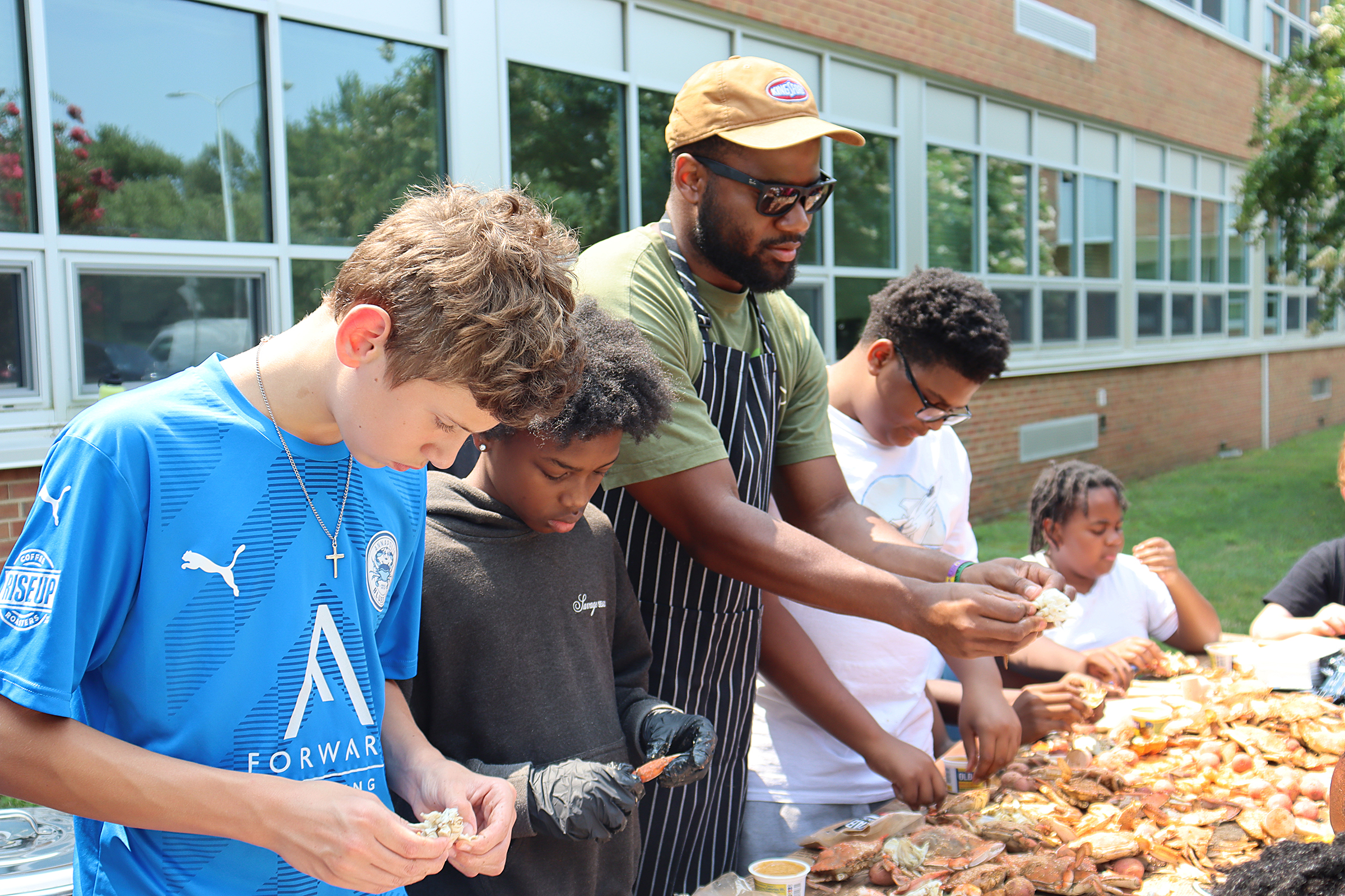 Annapolis Middle School counselor Justin Rowland, who heads the school’s...