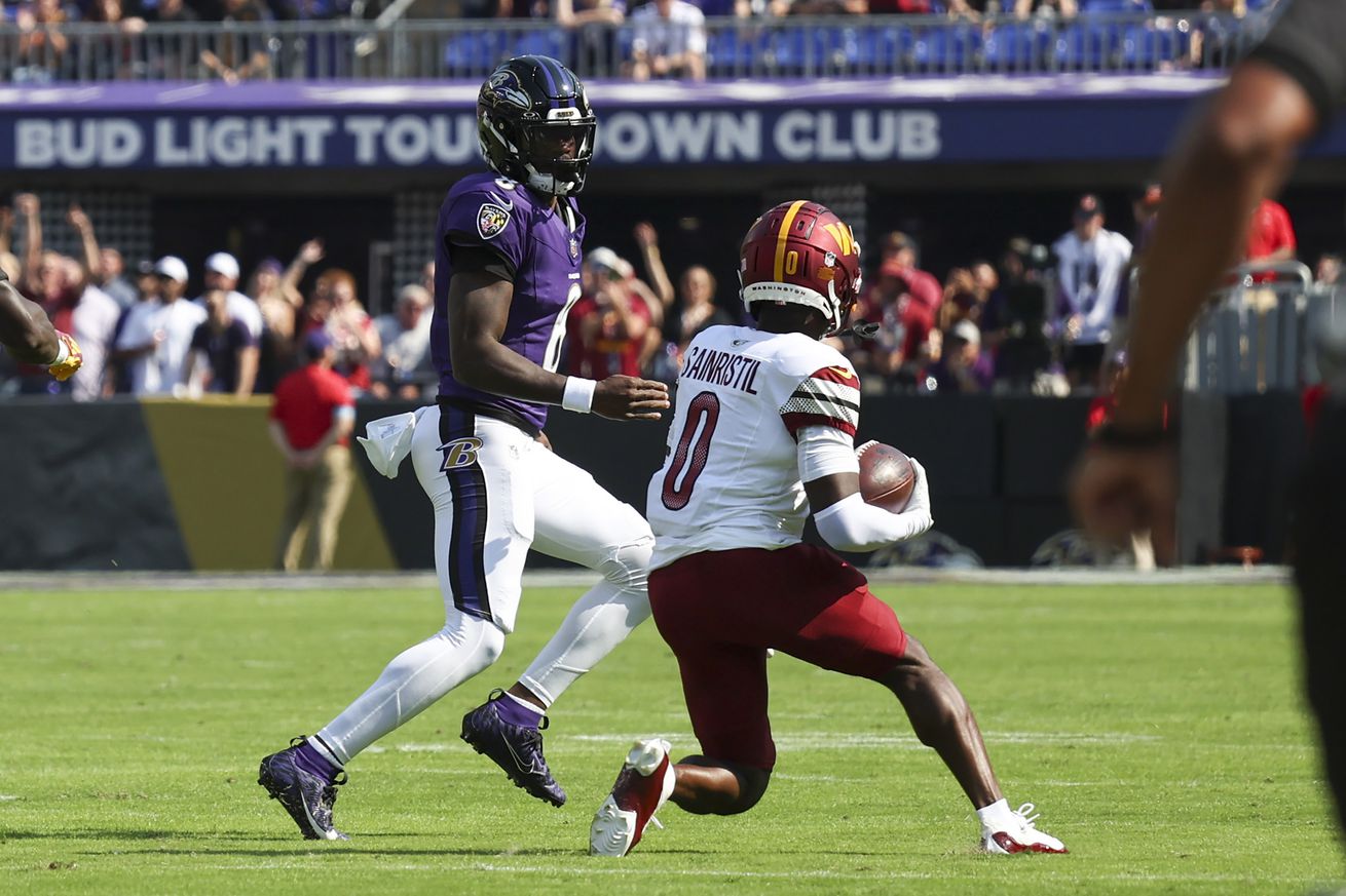 Washington Commanders v Baltimore Ravens