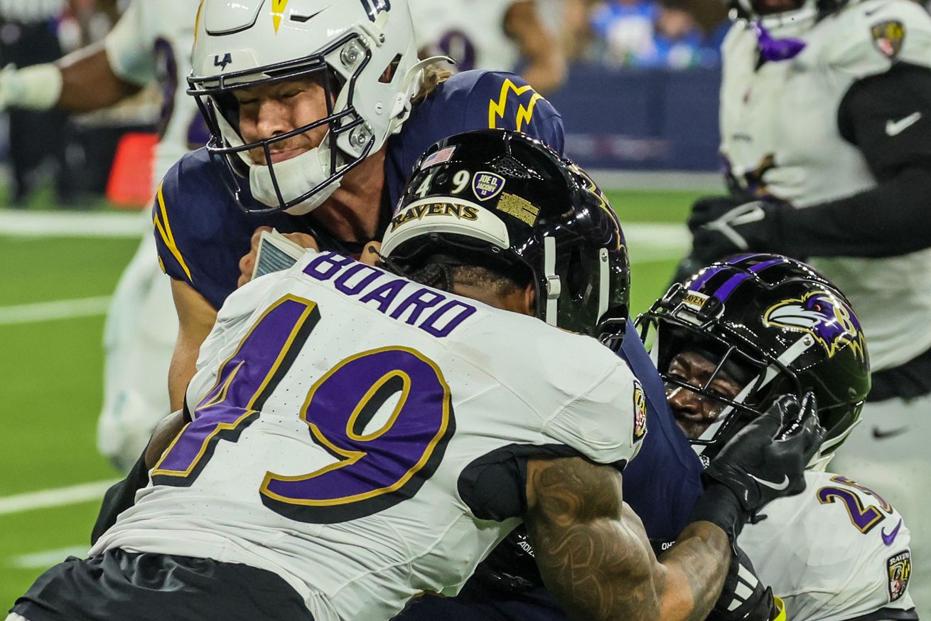 Chargers Ravens at SoFi Stadium.