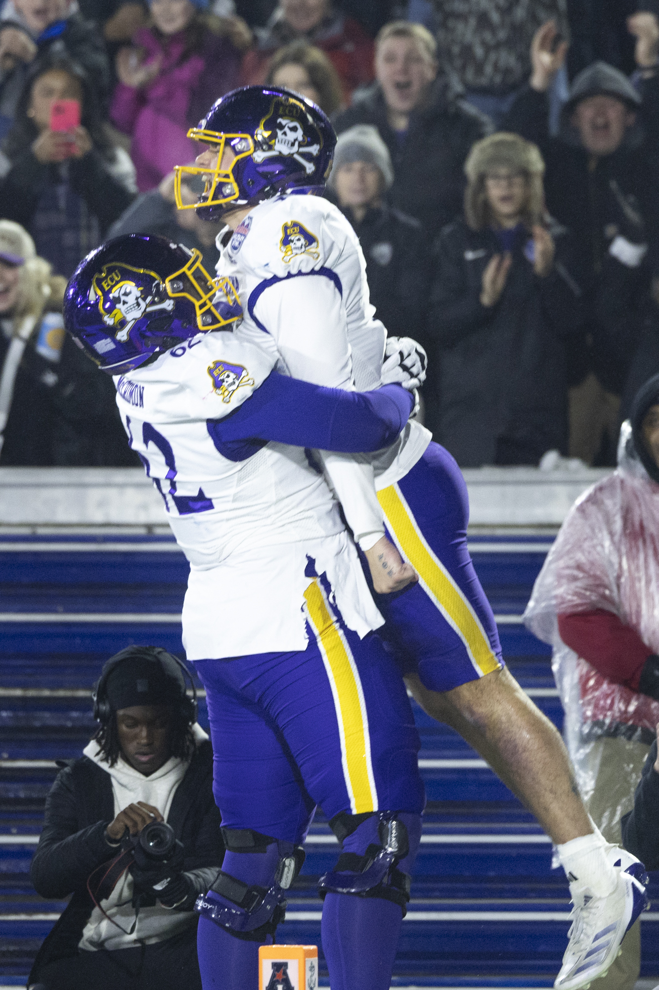 Dec. 28, 2024: East Carolina University’s Jimarion McCrimon lifts Quarterback...