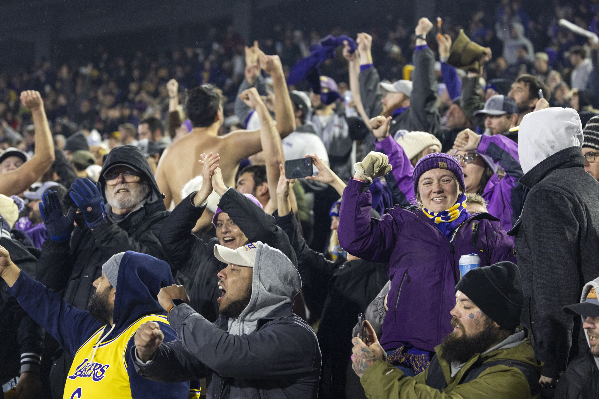 Dec. 28, 2024: East Carolina University fans go wild after...