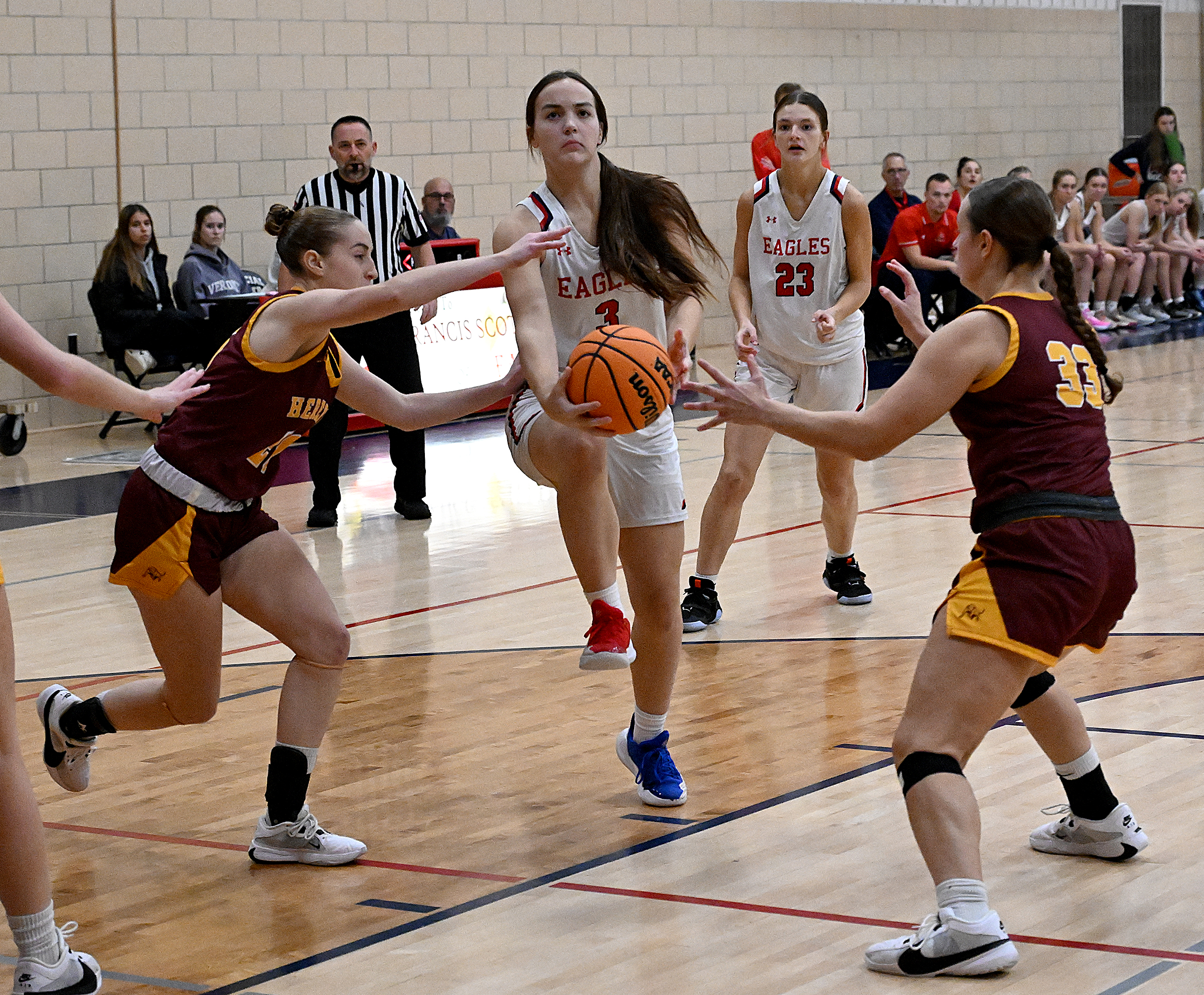 FSK #3, Abby Rieger layup in the 1st half. Hereford...
