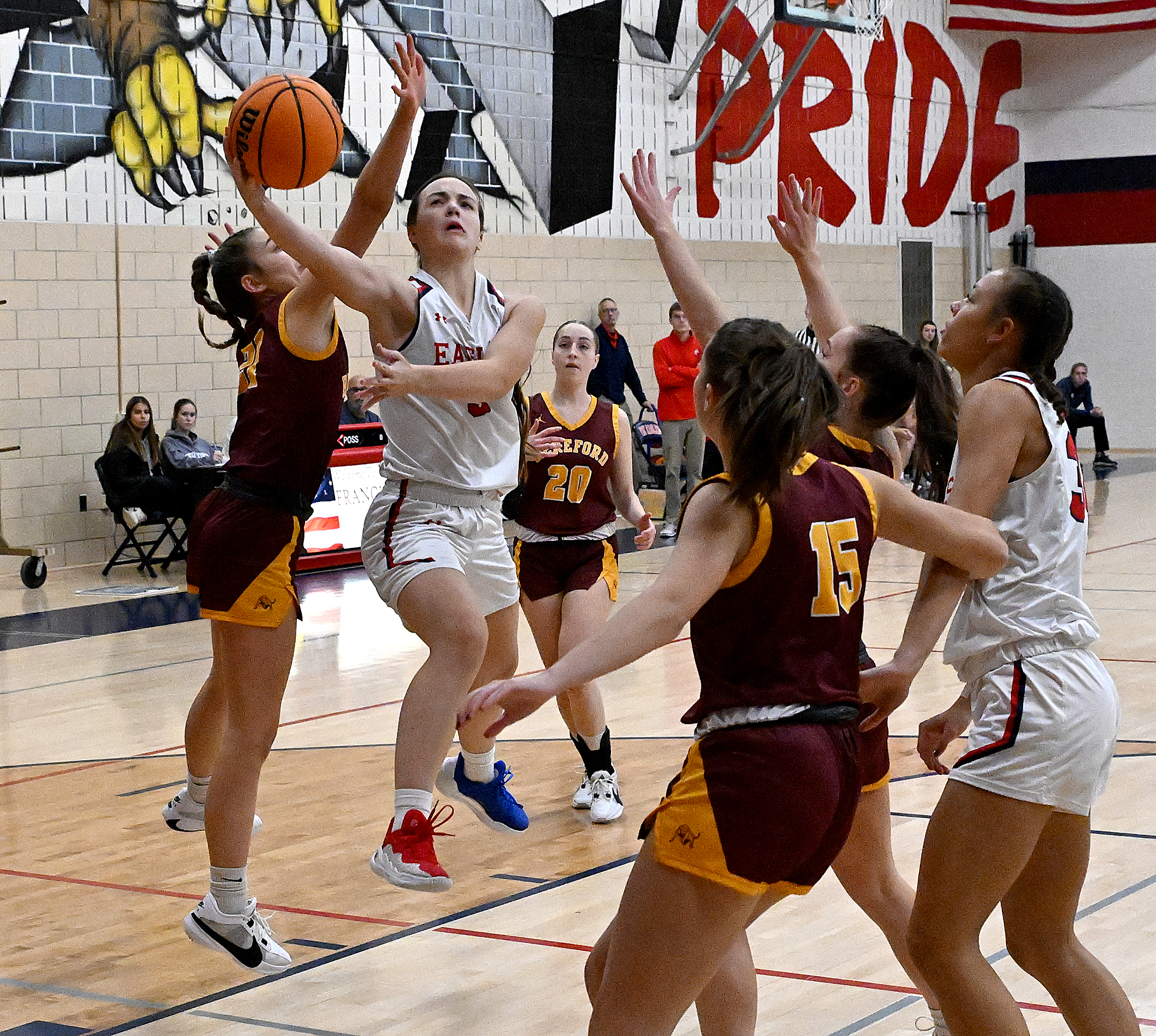 FSK #3, Abby Rieger layup in the 1st half. Hereford...