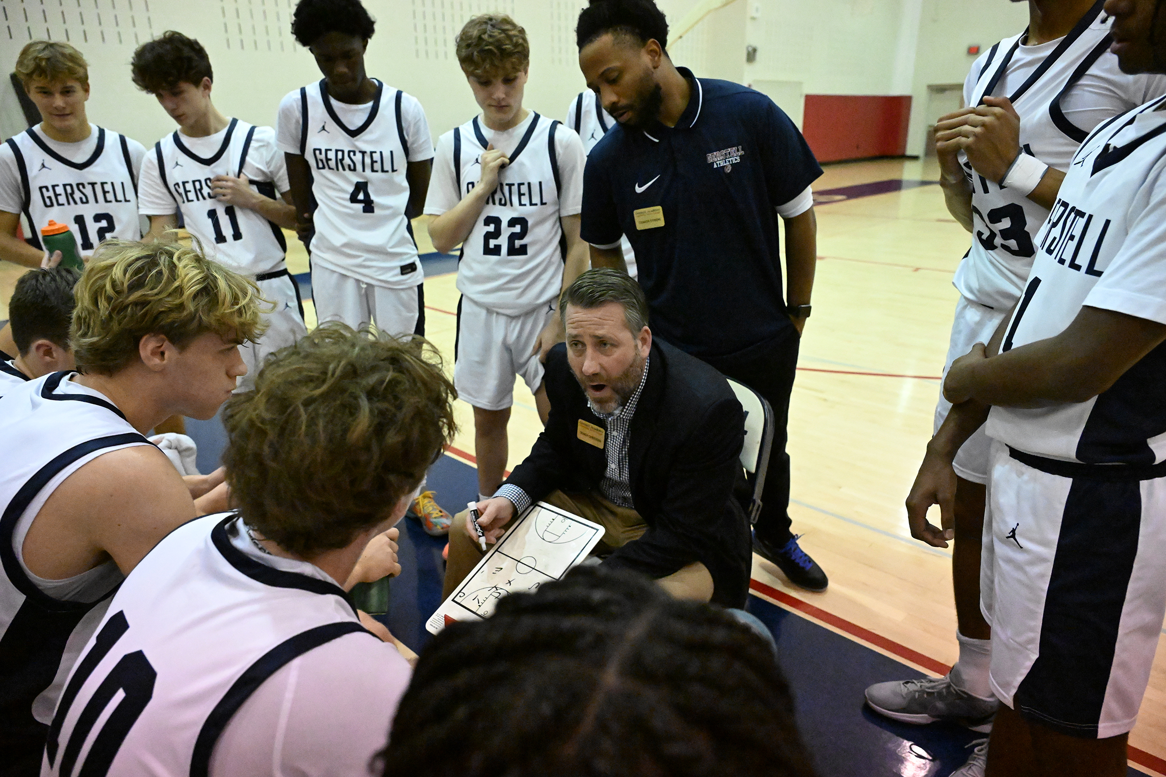 Gerstell Boys Varsity Basketball Head Coach, Jeff Cheevers. Liberty vs...