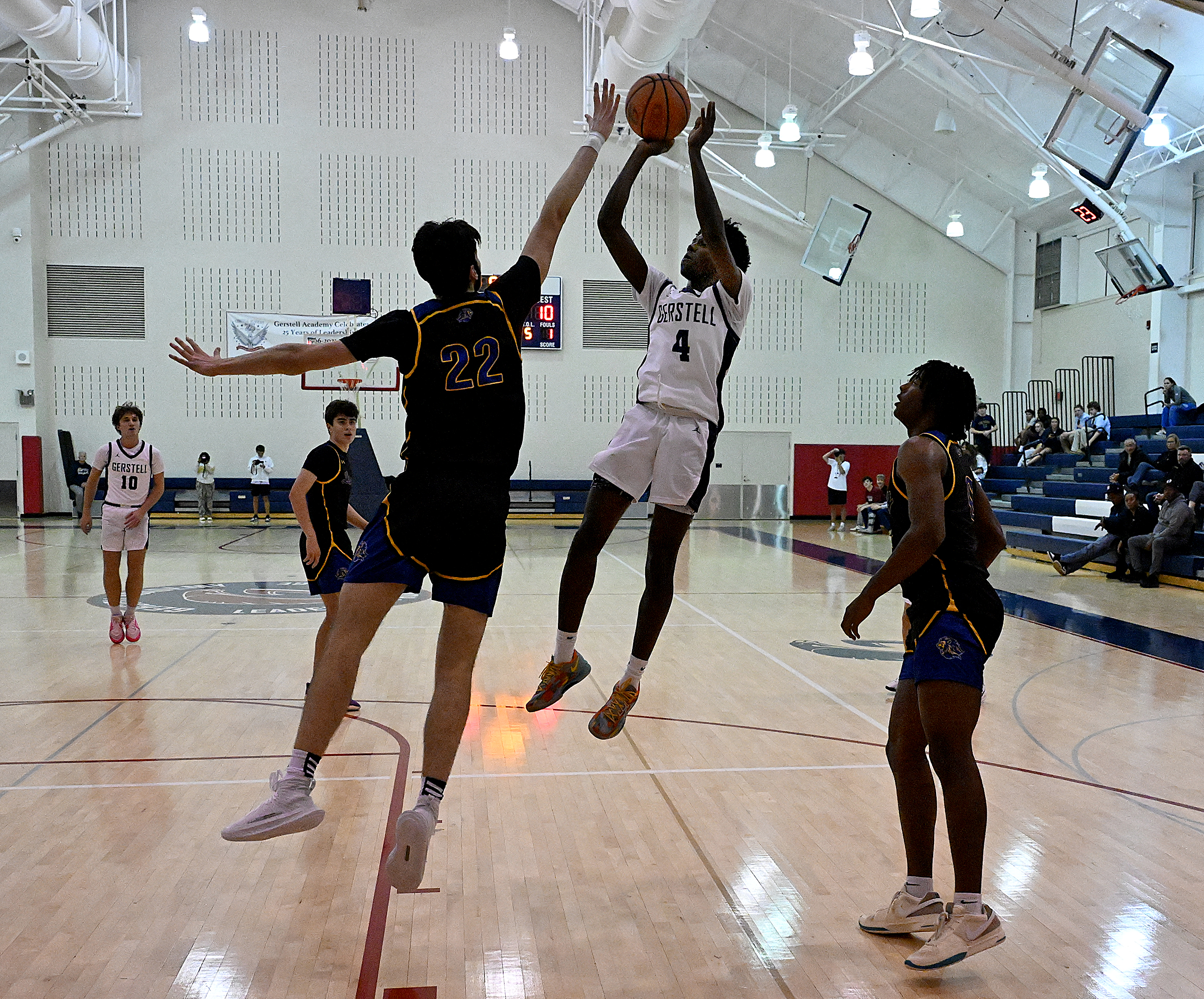 Gerstell #4, Grant Ray pull-up jumpshot in the 1st half....