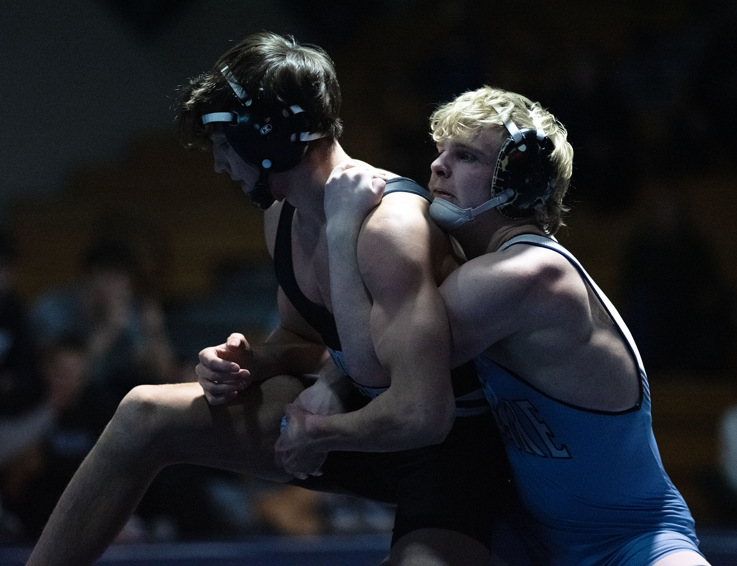 Jan. 24, 2025- South River’s Peter Laye, left, and Chesapeake’s...