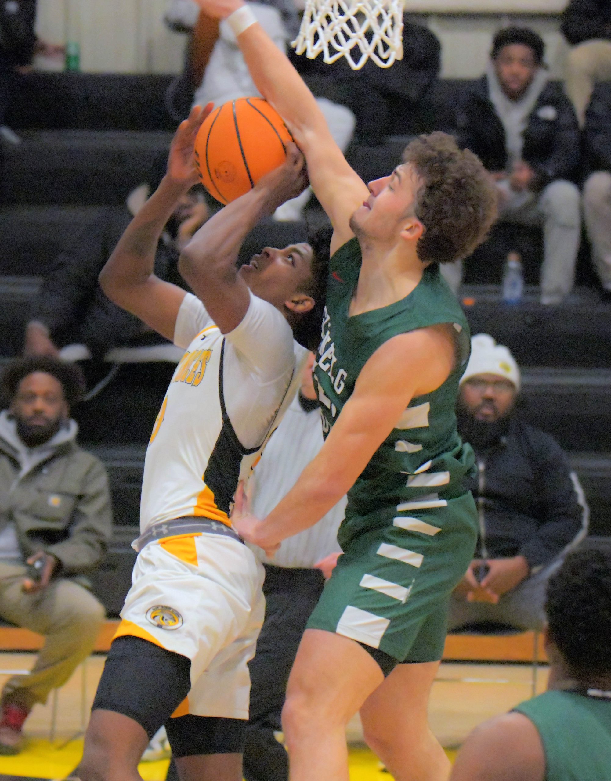 St. Frances Academy Panthers shooting guard Terence Jones III gets...
