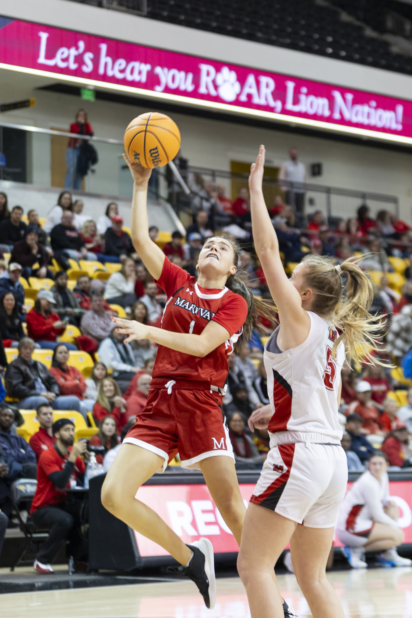 Maddie Moran takes a layup during The Classic between Maryvale...