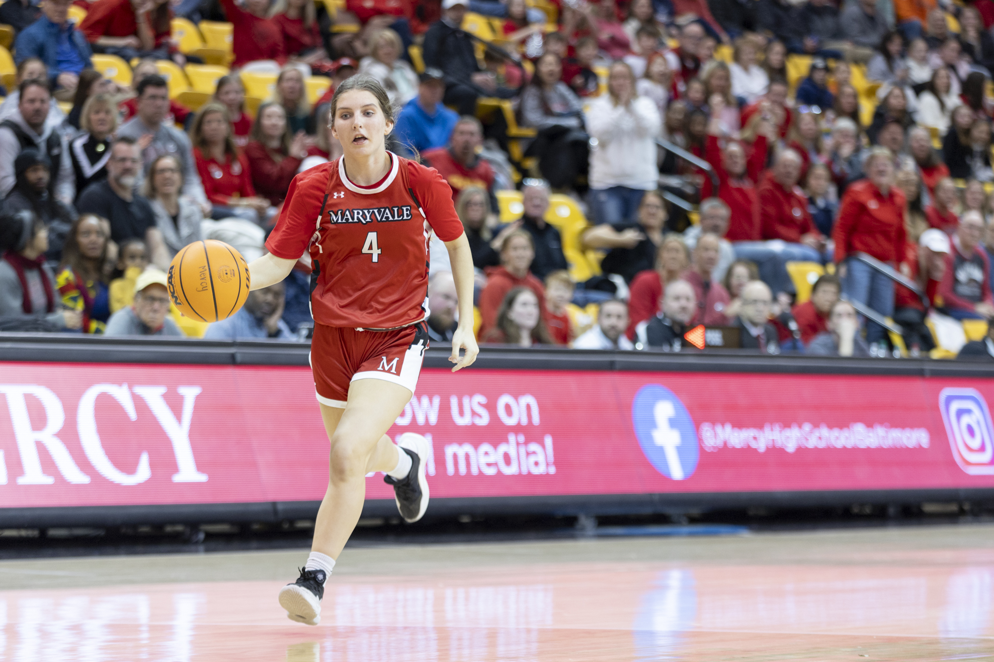 Alyssa Przywara takes off on a break away during The...