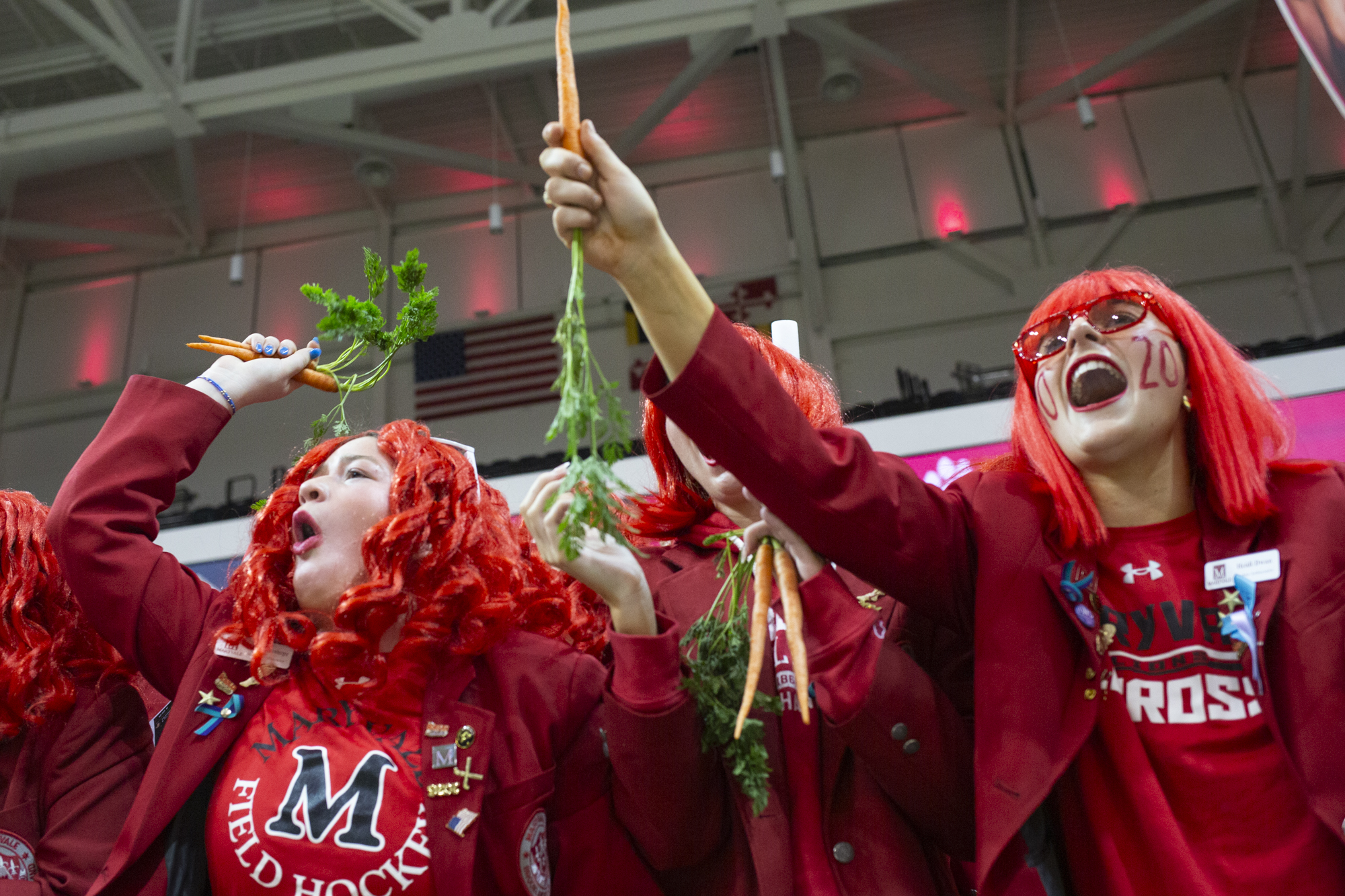 The Maryvale student section wave carrots mocking the Mercy Magic’s...