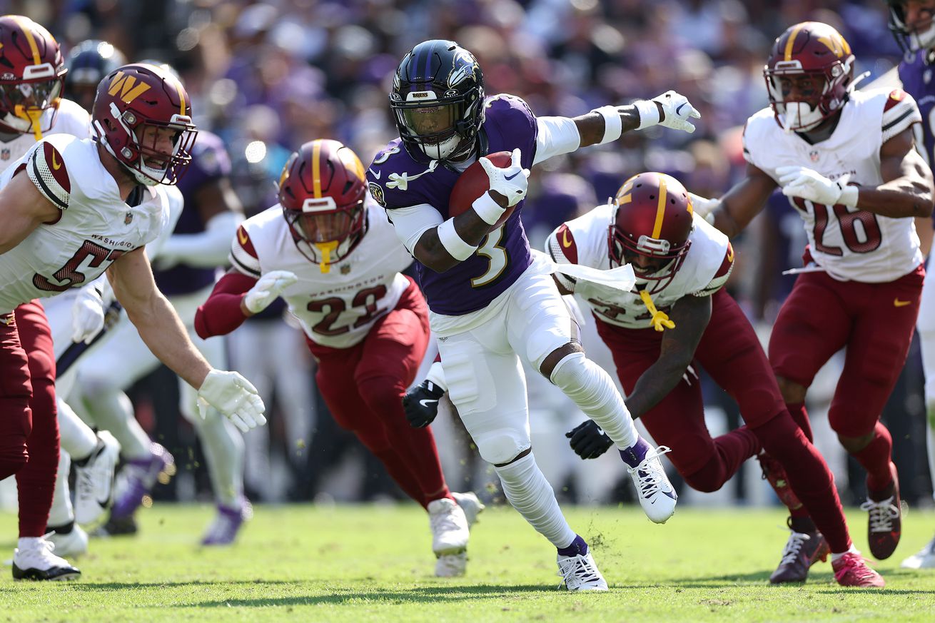 Washington Commanders v Baltimore Ravens