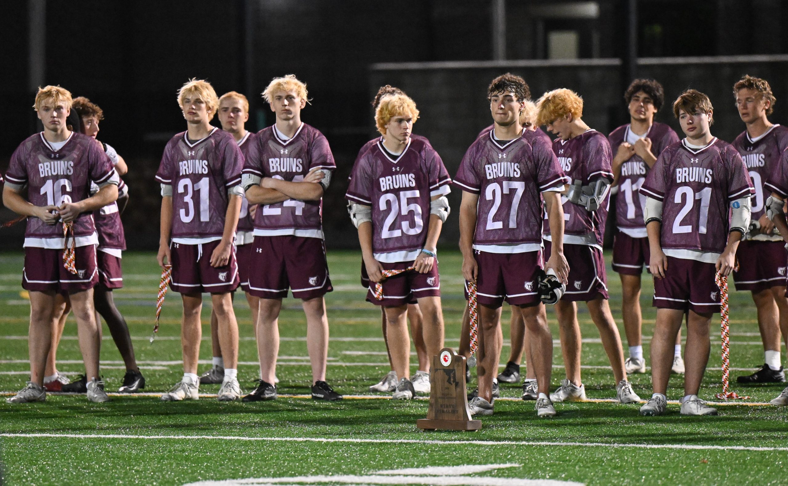 Broadneck watches Urbana celebrate its 5-2 win in the boys...