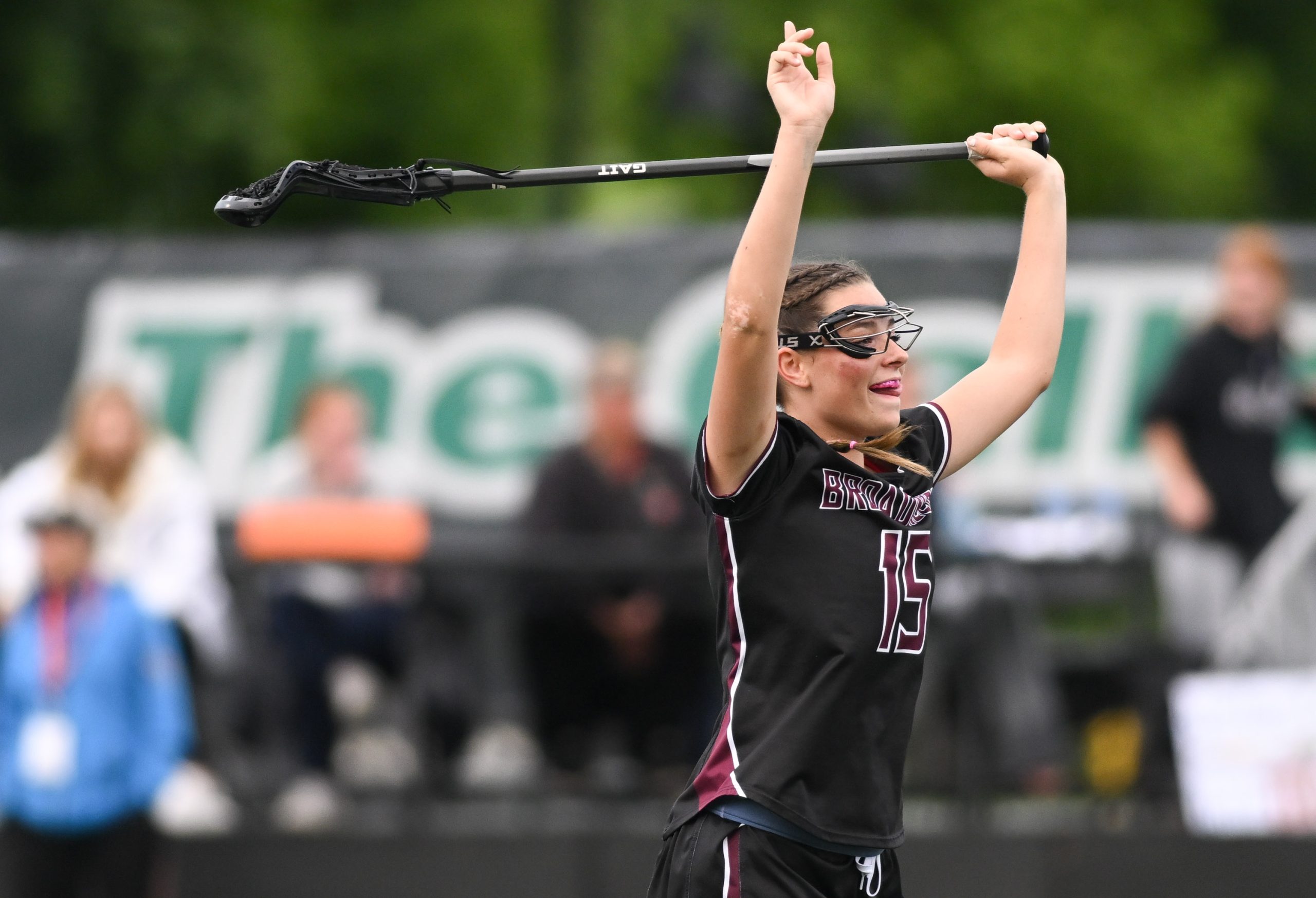 Broadneck’s Naomi Doyle celebrates during the last moments of her...