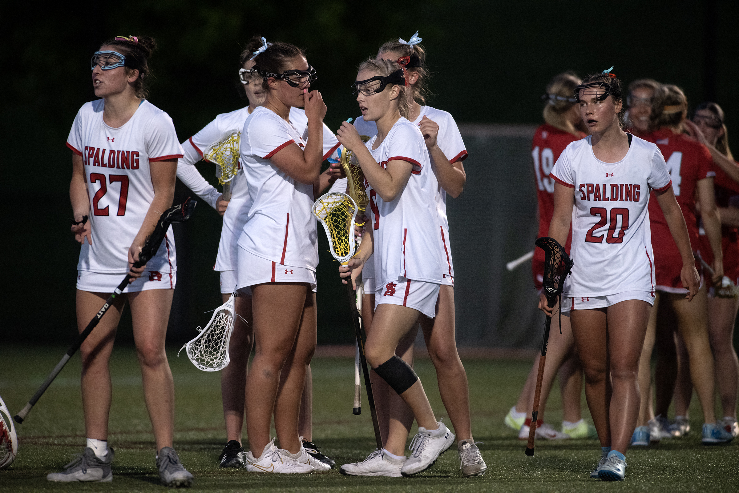 May 9, 2025-Spalding reacts after Maryvale tied the score in...