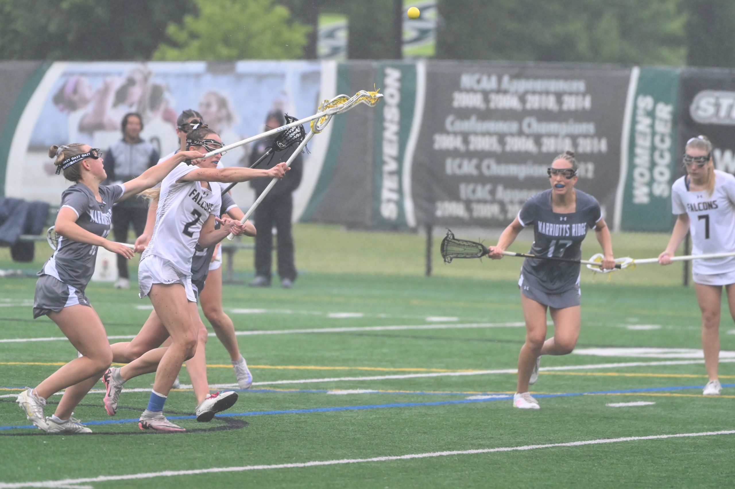 Severna Park’s Erin Hussey #2 gets off a shot on...