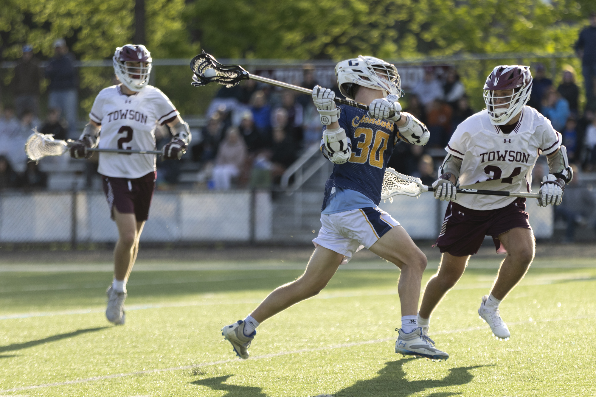 Catonsville’s Colin Murray winds up a shot during the Class...