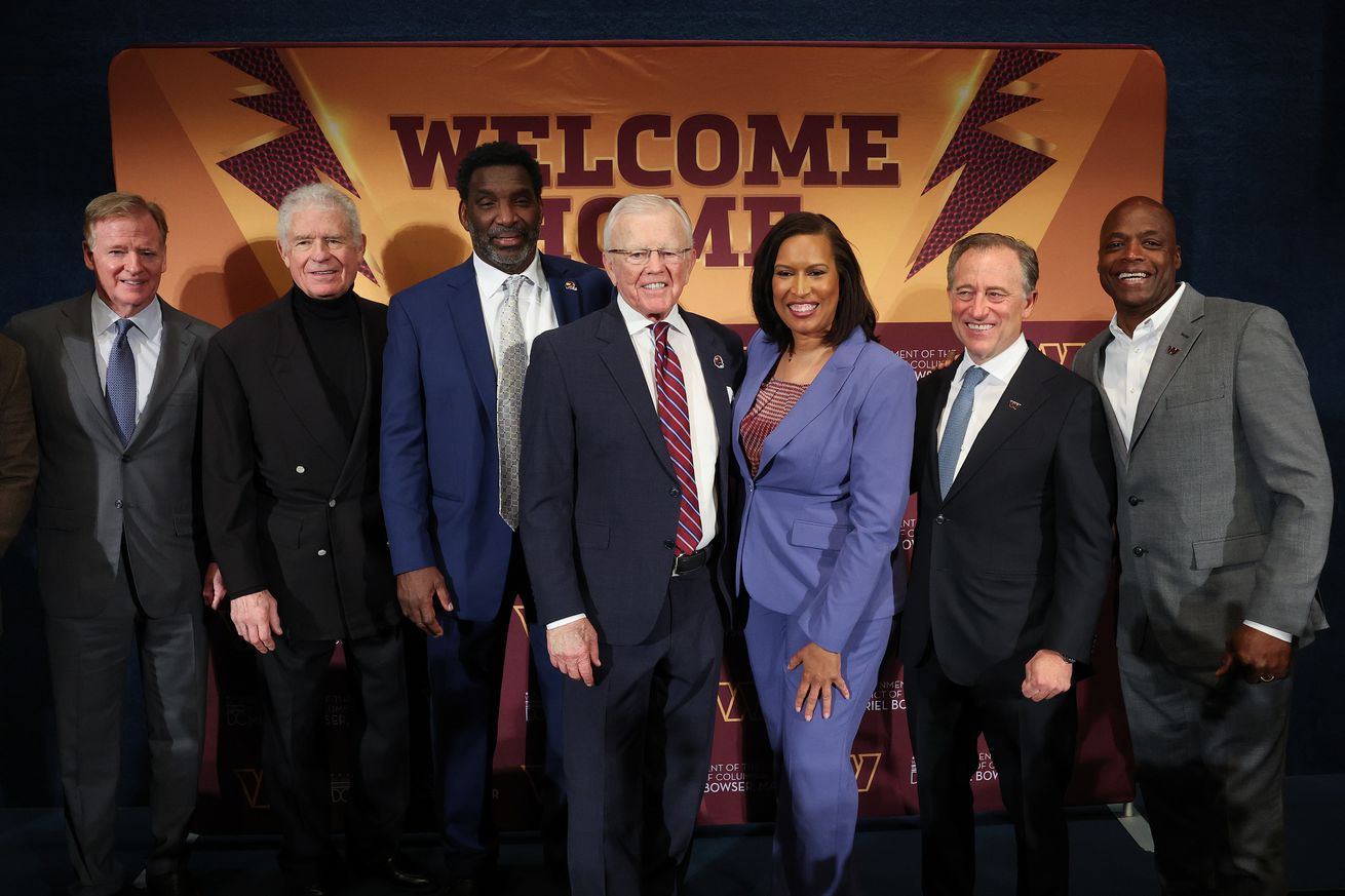 Washington Commanders And DC Mayor Bower Announce Agreement For New Stadium At RFK Site