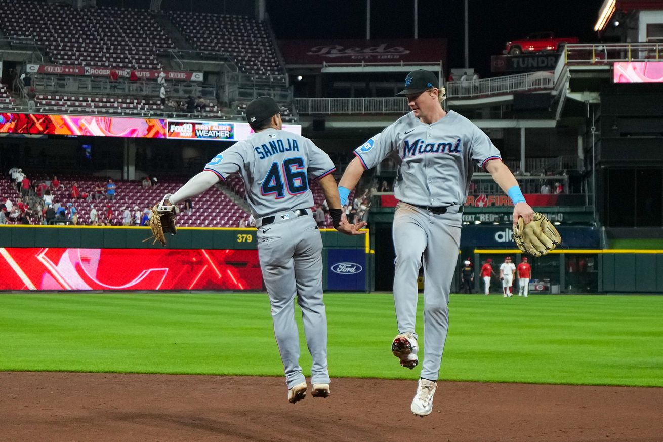 Miami Marlins v Cincinnati Reds