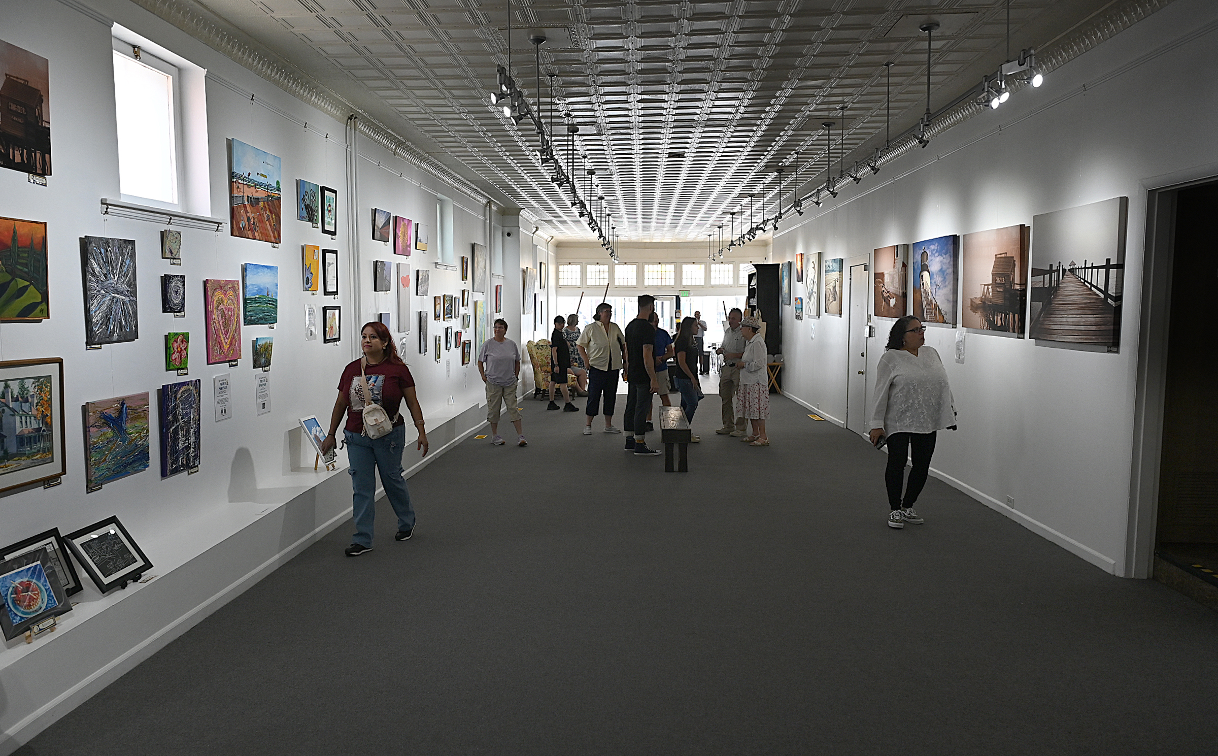 The art gallery at The Luckiest Light. The Luckiest Light...