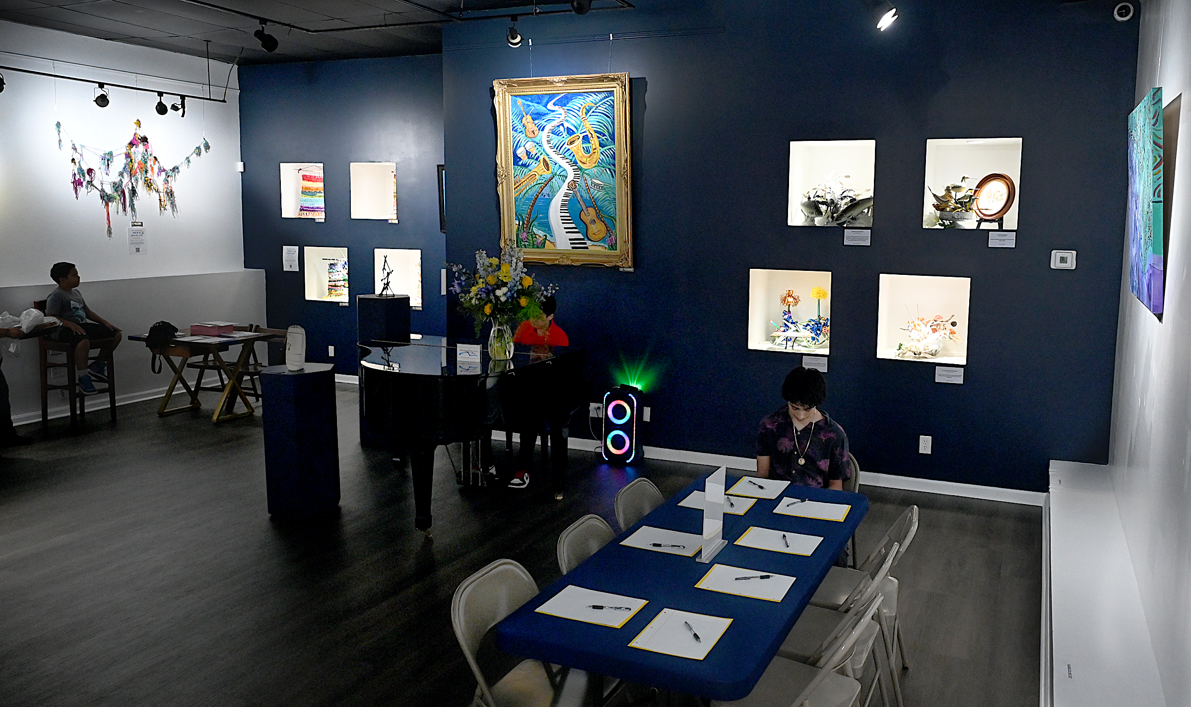 The art gallery at The Luckiest Light. The Luckiest Light...