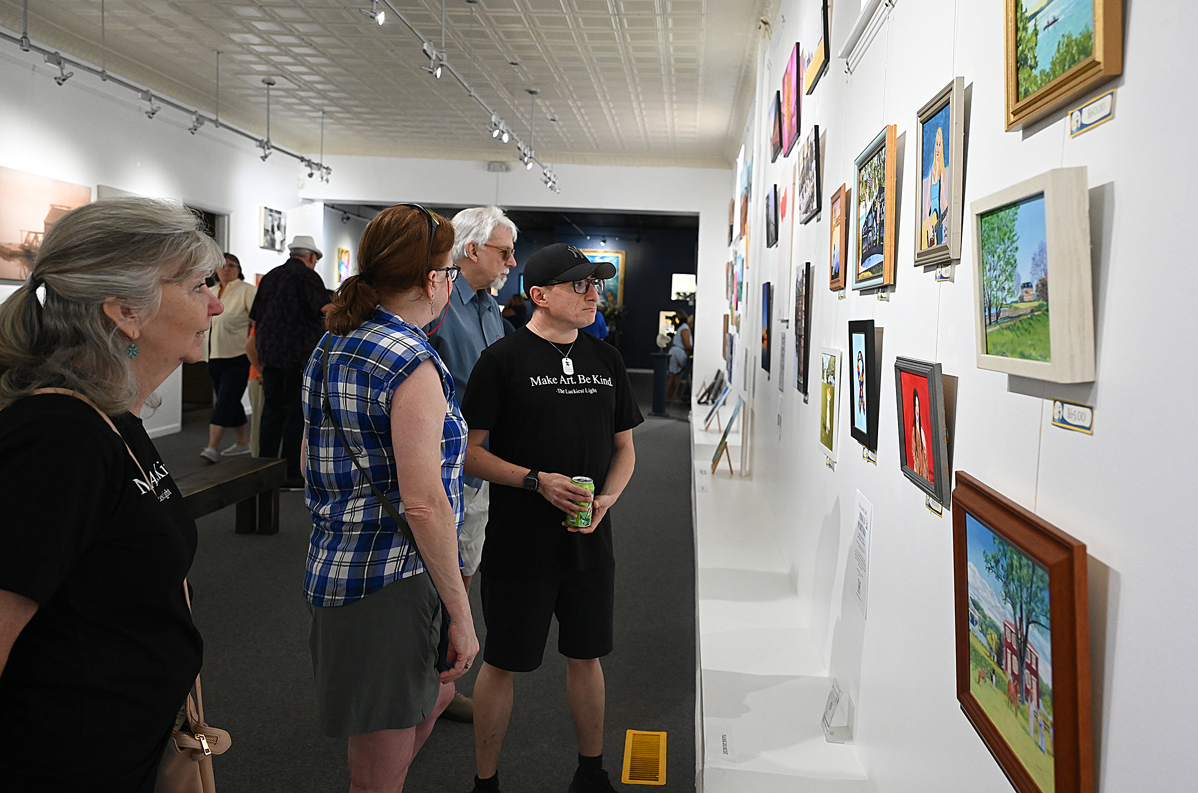 Jeannie Allerton, Wendy McNally, artist Anthony Allerton, and Christiaan Tagart...