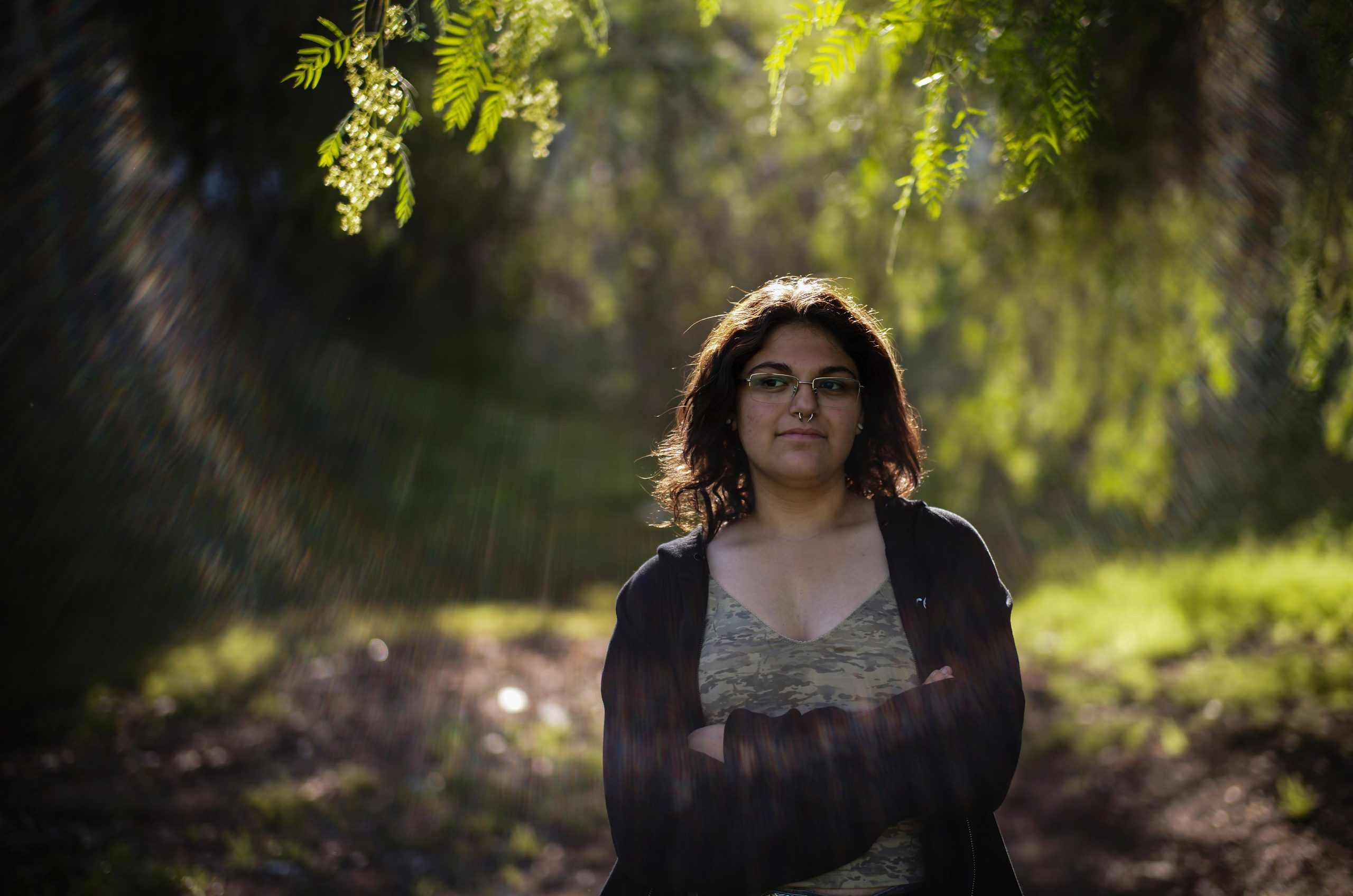 Sage Sol Pitchenik stands for a photo in Santa Clarita,...