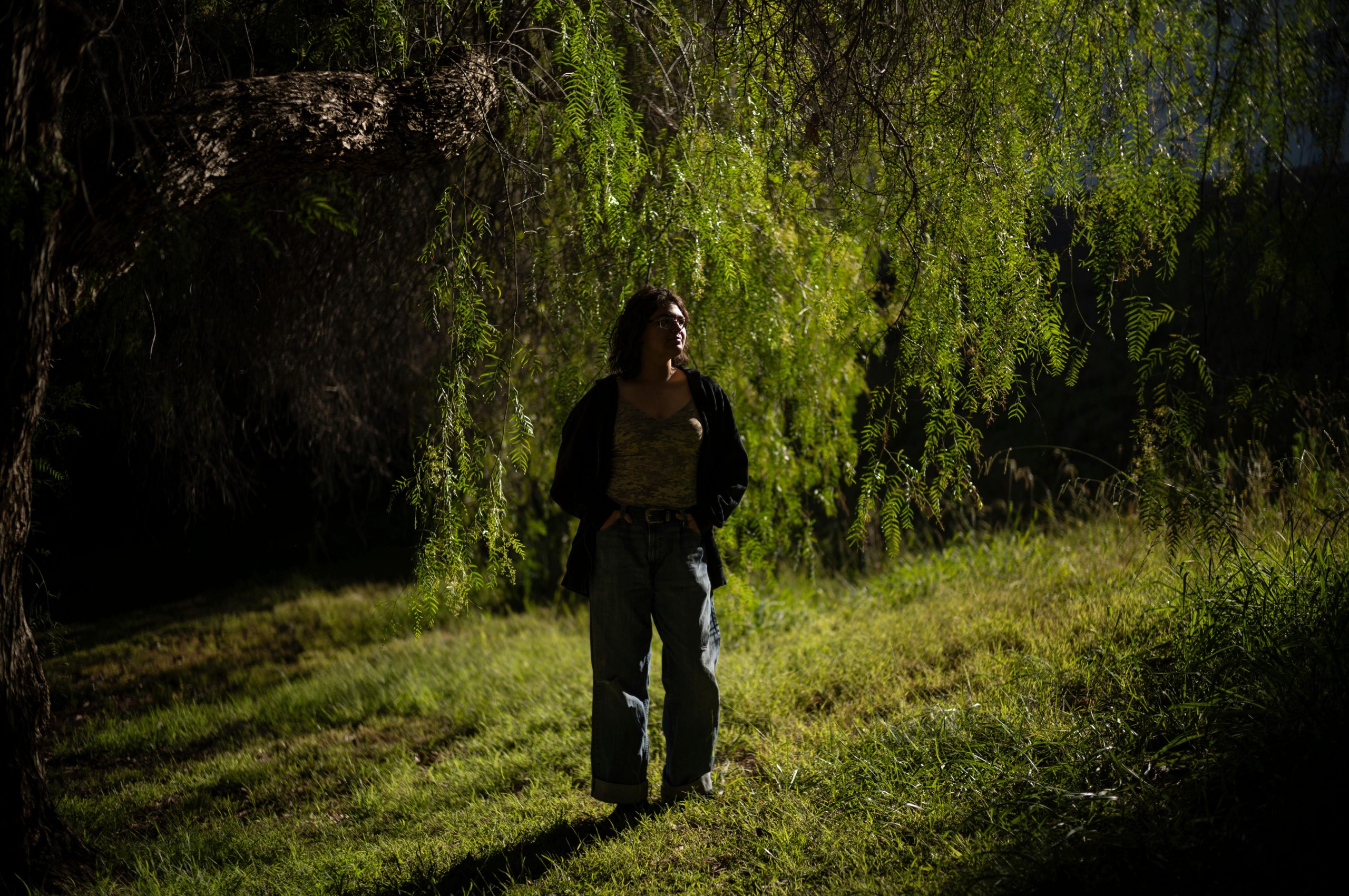 Sage Sol Pitchenik stands for a photo in Santa Clarita,...