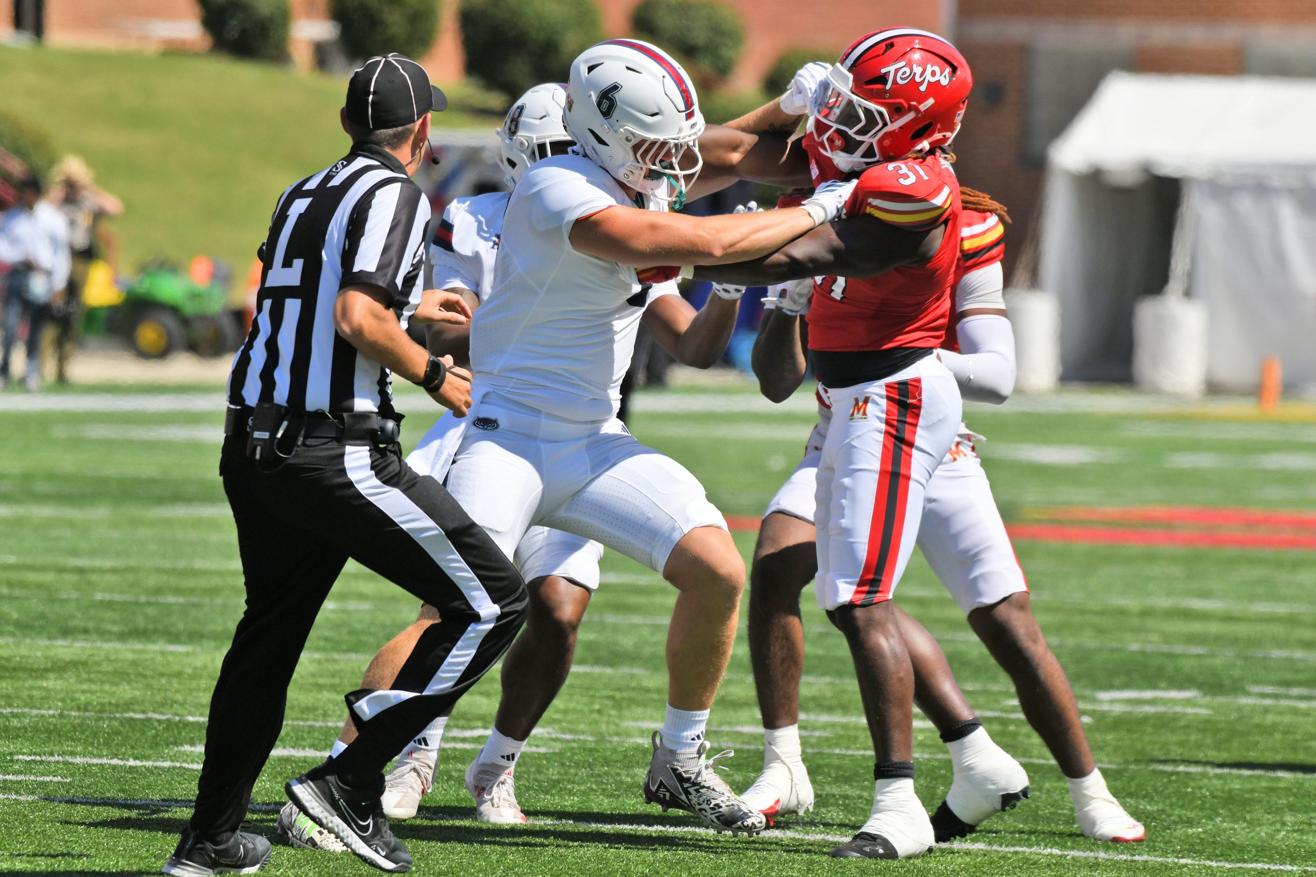 Aug 30, 2025: Florida Atlantic’s Reid Mikeska and Maryland’s Michael...
