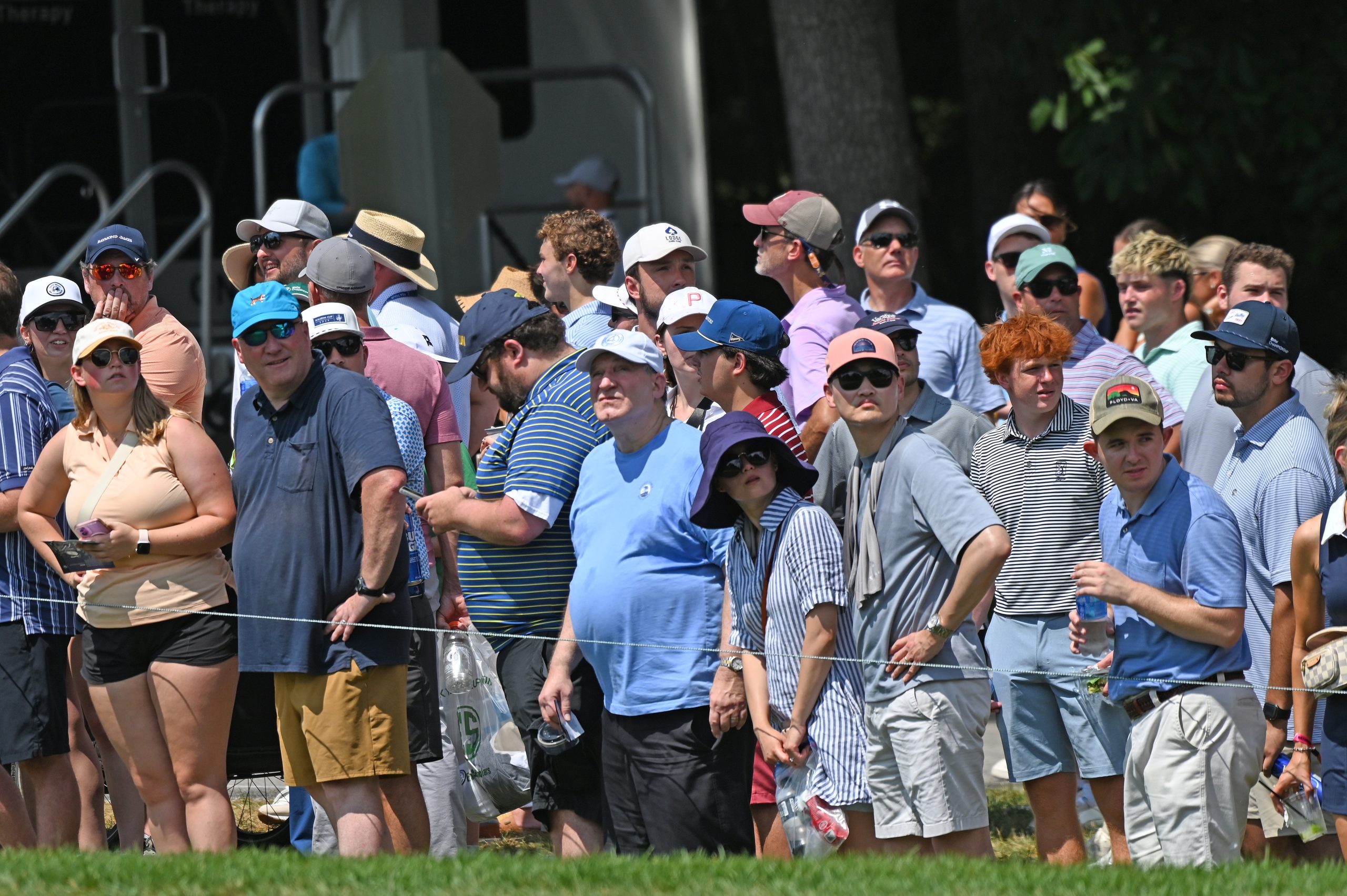 Spectators take in the third round of the 2025 BMW...