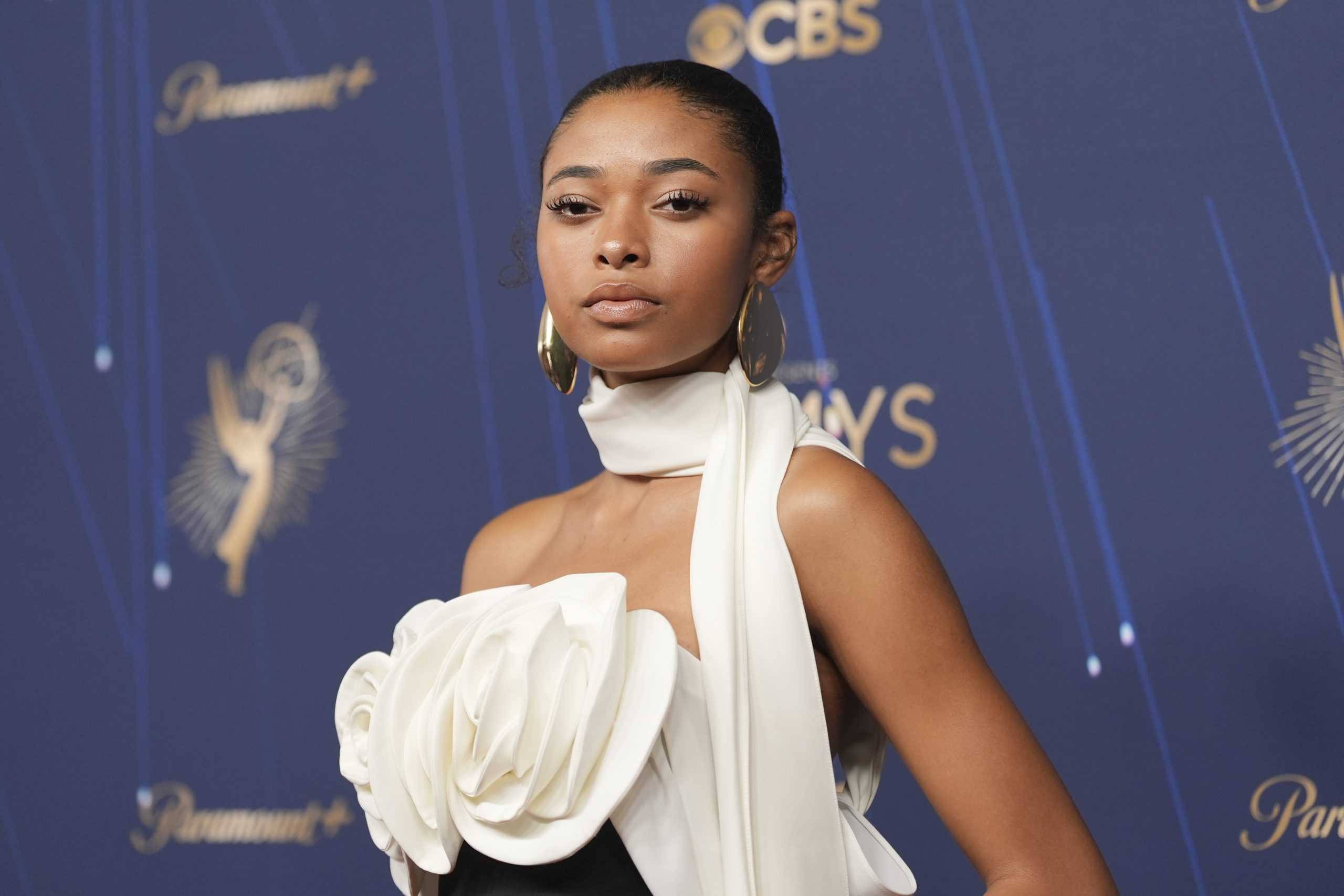 Mychal-Bella Bowman arrives at the 77th Primetime Emmy Awards on...