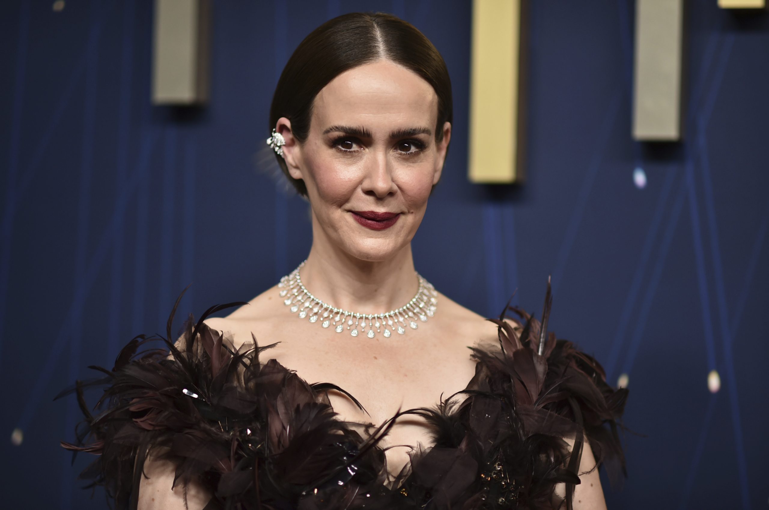Sarah Paulson arrives at the 77th Primetime Emmy Awards on...