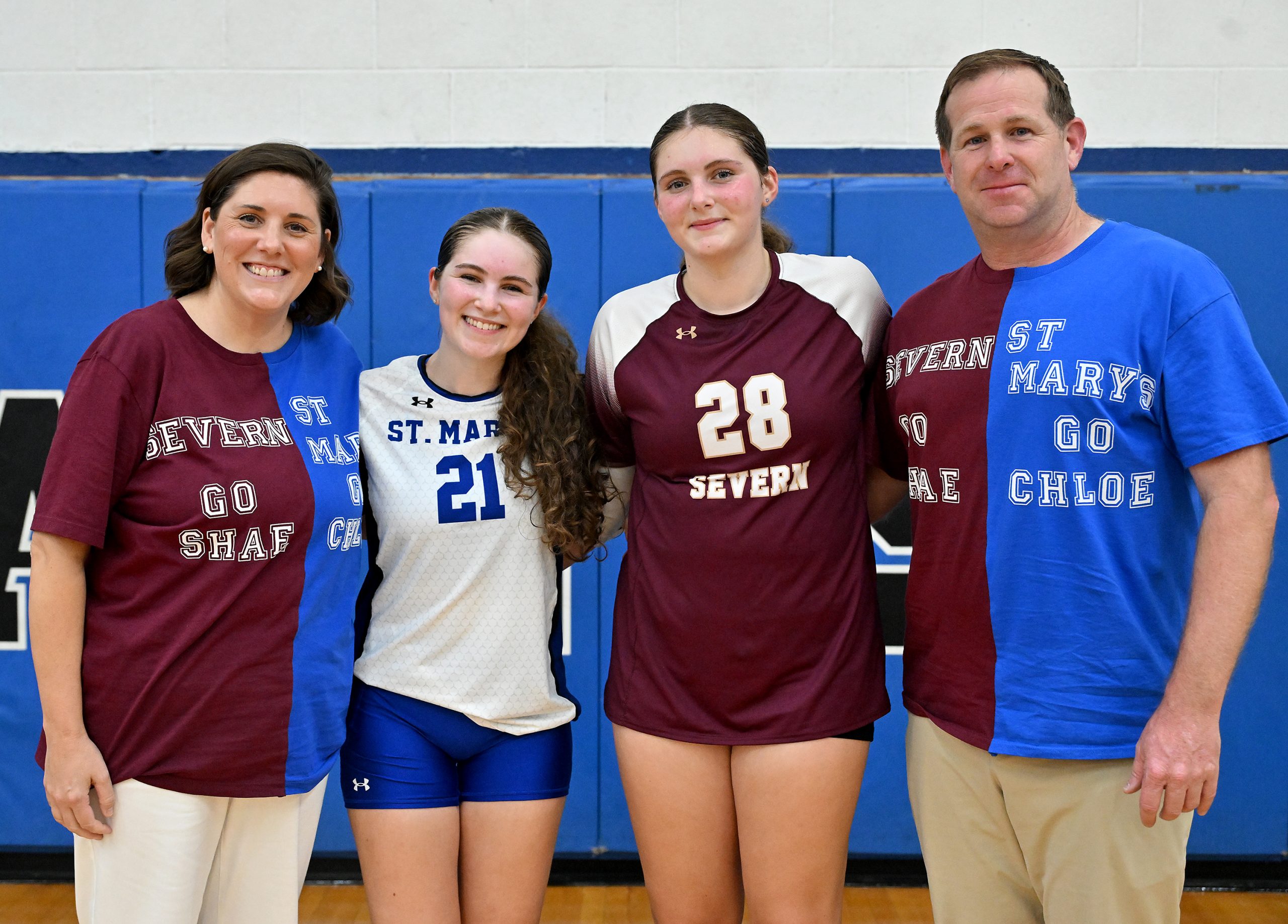 The Donnelly family had an unusual night of volleyball Wednesday...