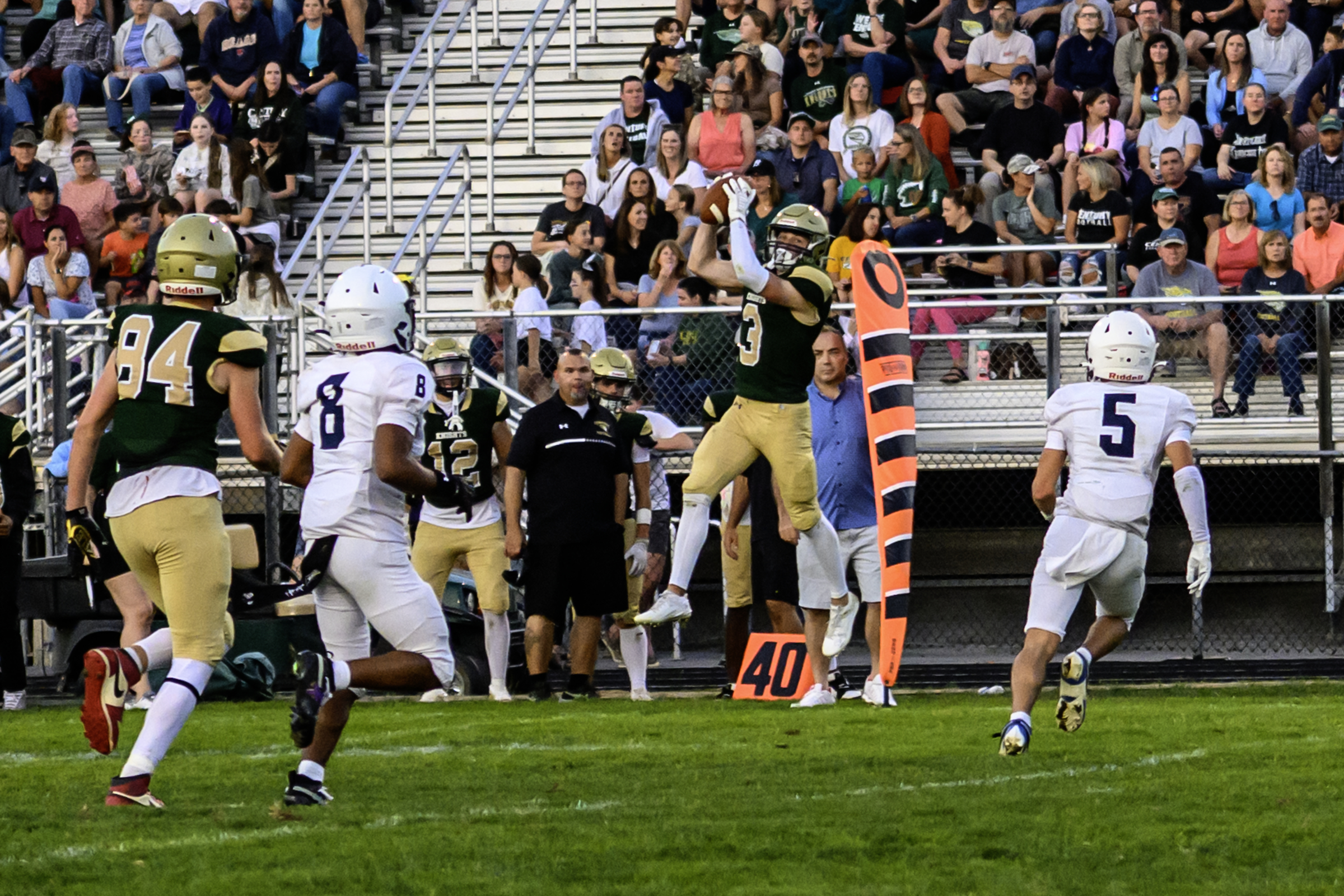 Century's Will Koenig brings down a pass during a Friday's...