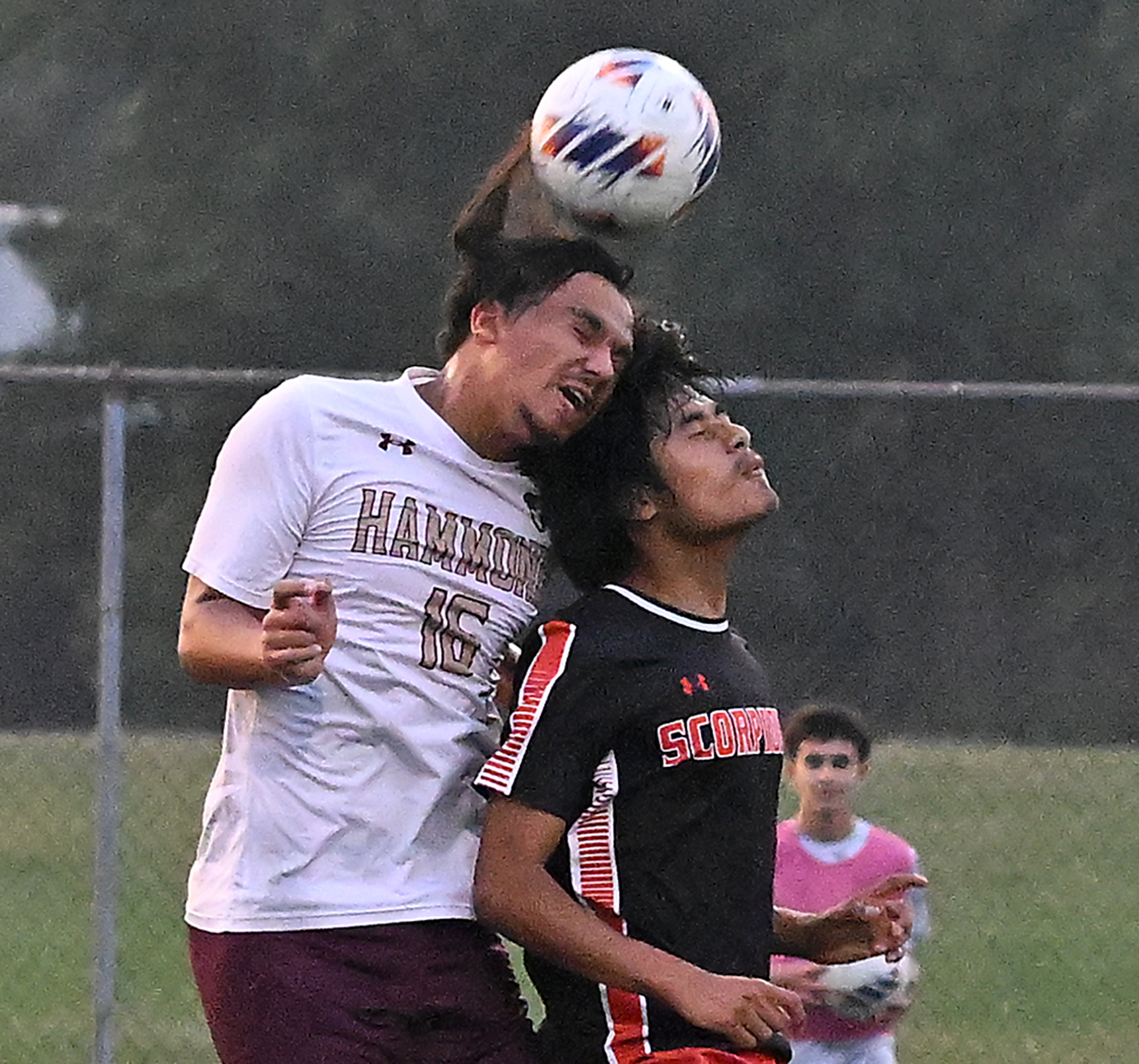 Hammond #16, Drew O'Neil, and Oaklnad Mills #16, Devin Gomez,...