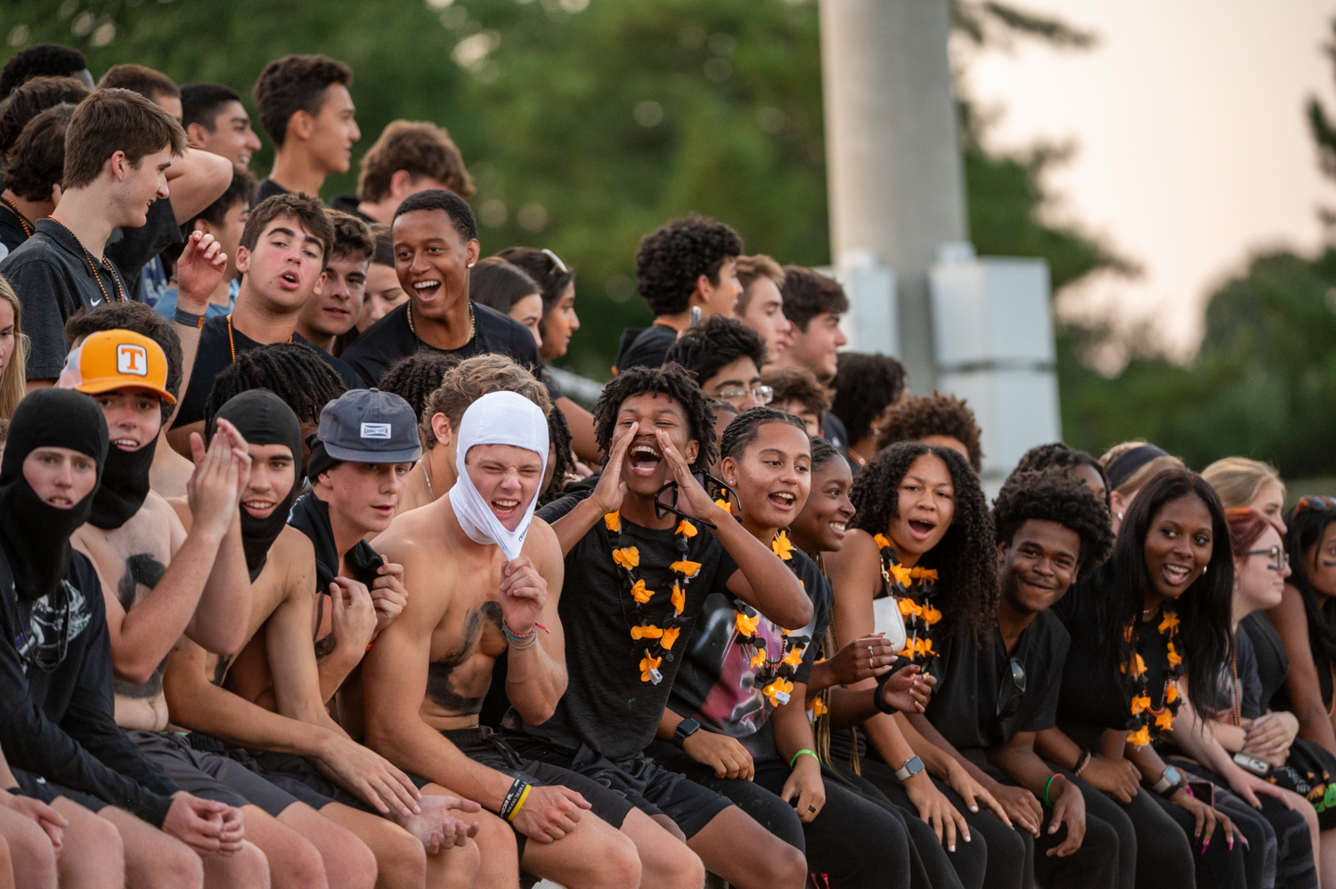 McDonogh students cheer during the football game against Archbishop Spalding....
