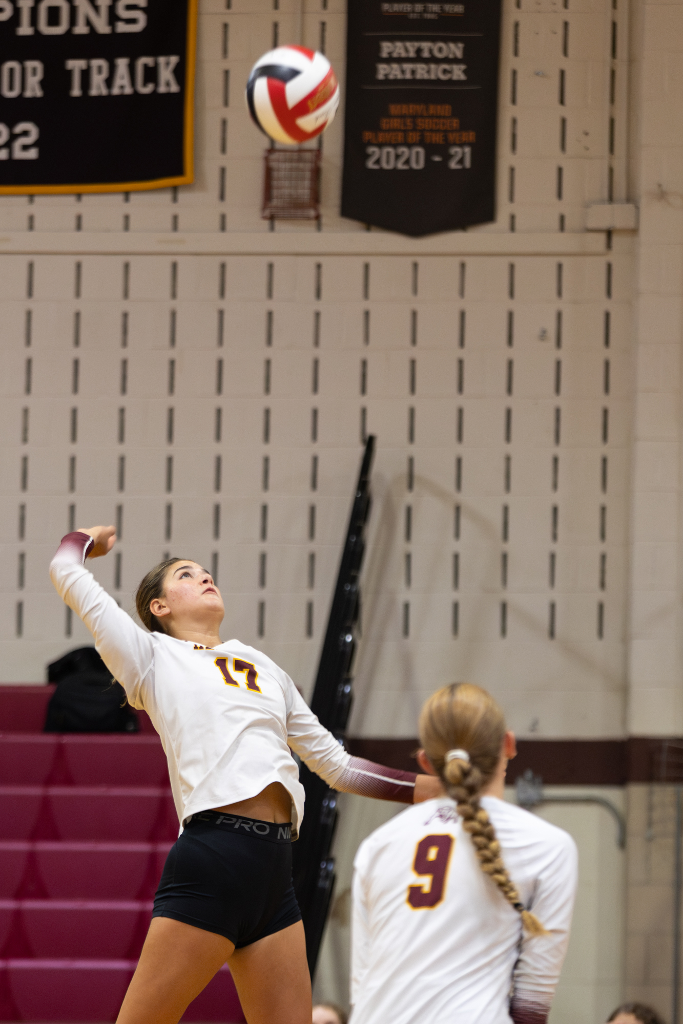 Hereford’s Livy Barbarino goes up for a spike during the...