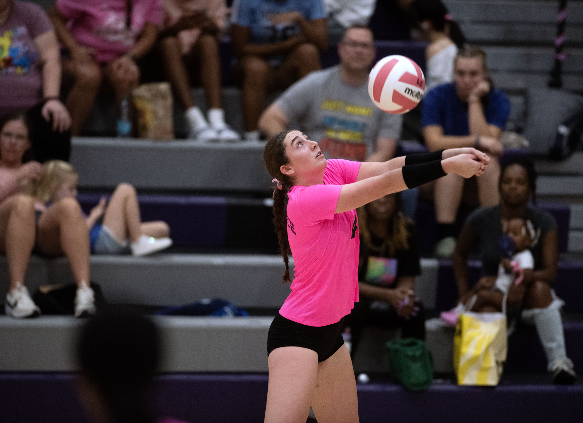 Oct. 6, 2025- Long Reach's Meredith Brown hits the ball...