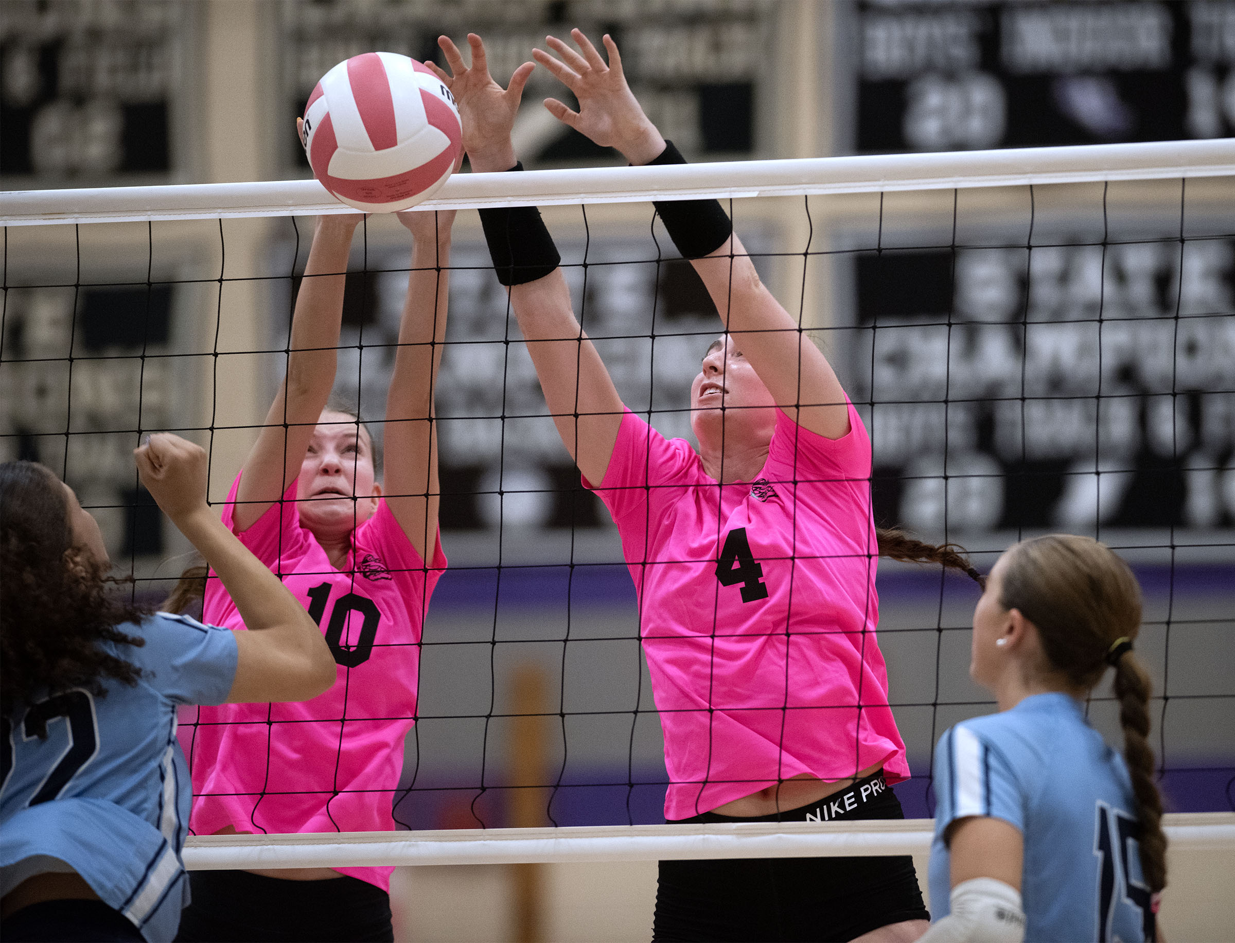 Oct. 6, 2025- Long Reach's Mallory Routh, left, and Meredith...